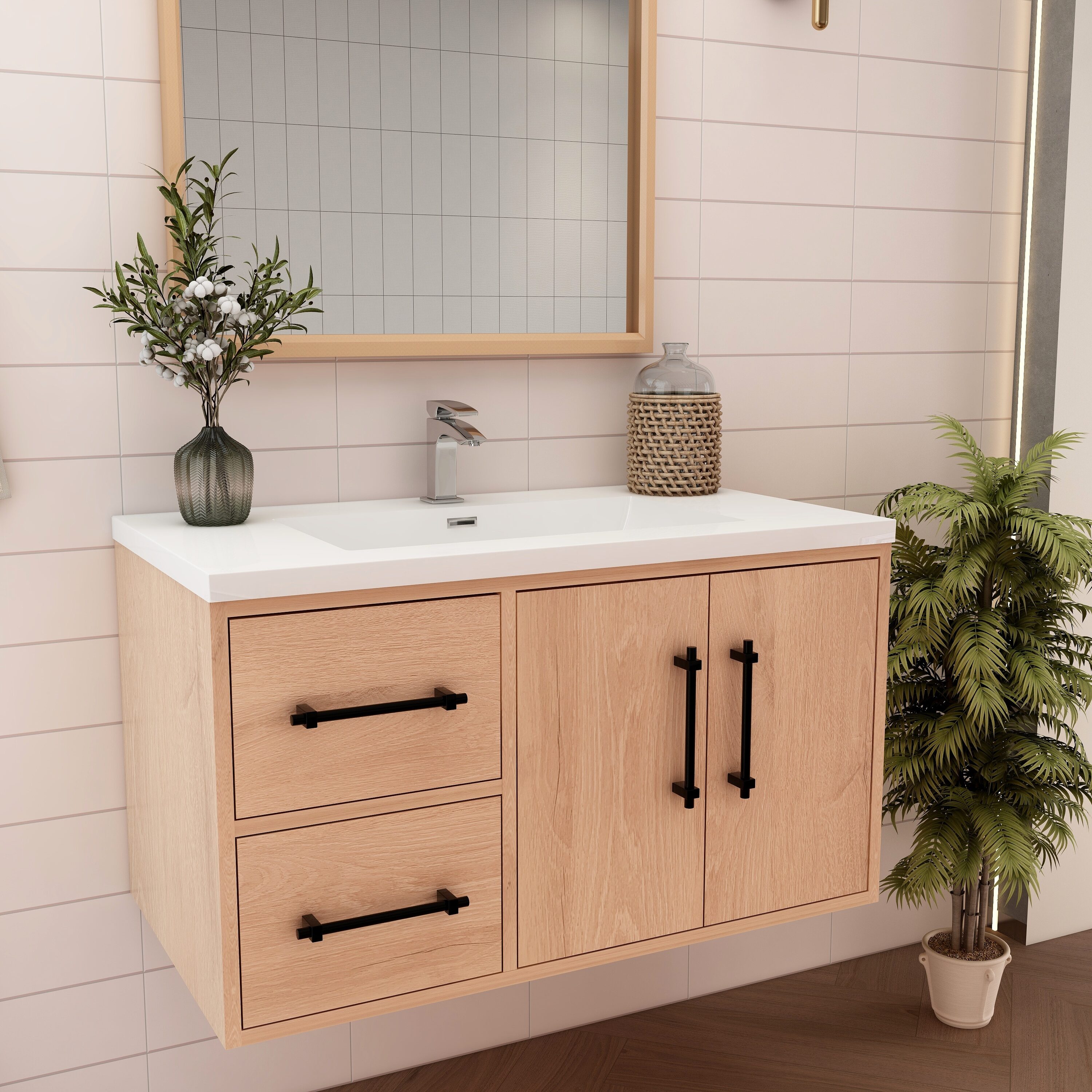 BV Better Vanity VICTORIA36LWH-RO Bath-Vanity-Combo - View #4