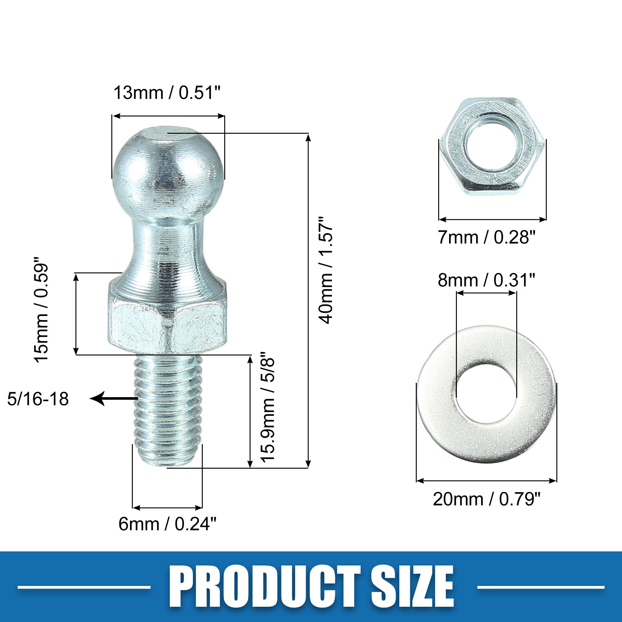 Unique Bargains S26012701UX0611 U-Bolts - View #4