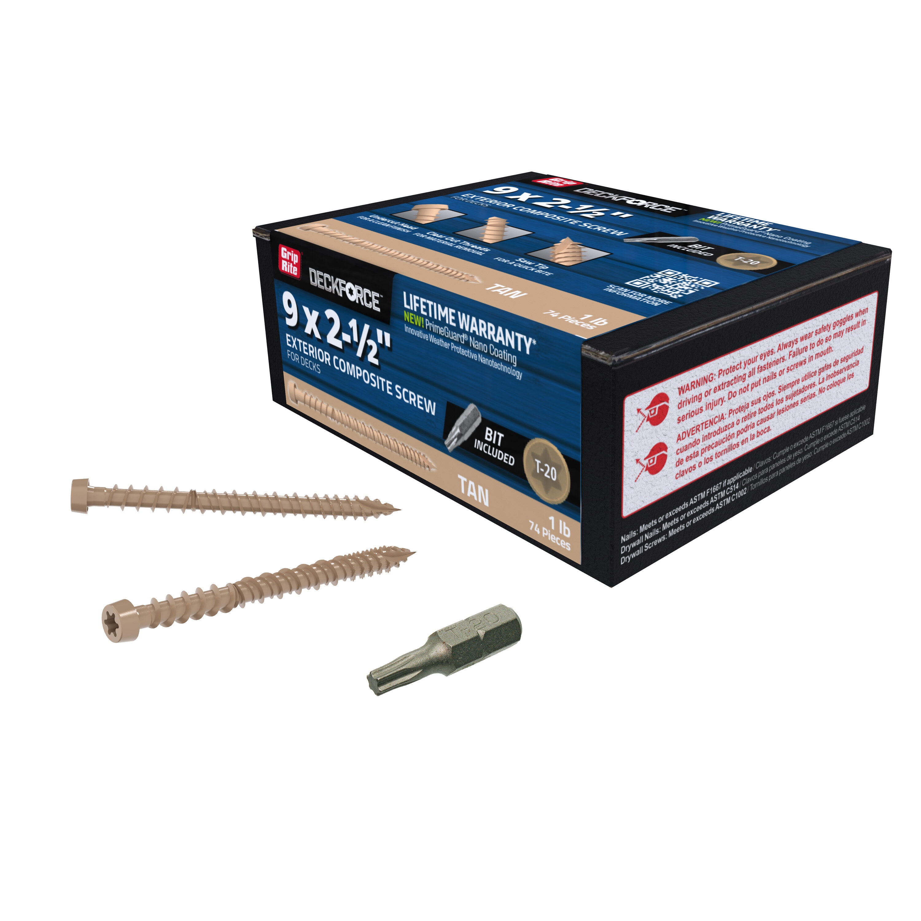 DeckForce by Grip Rite GRDFCS212GCD1 Deck-Screws - View #5