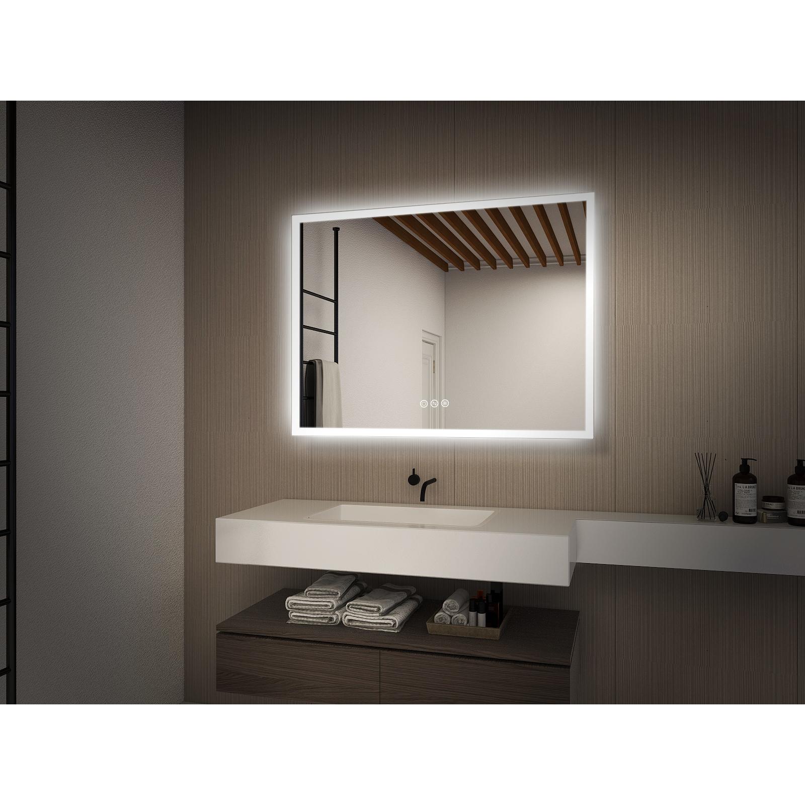 Bayfeve BFKF-4836C4-MIR Framed-Bath-Mirrors - View #4