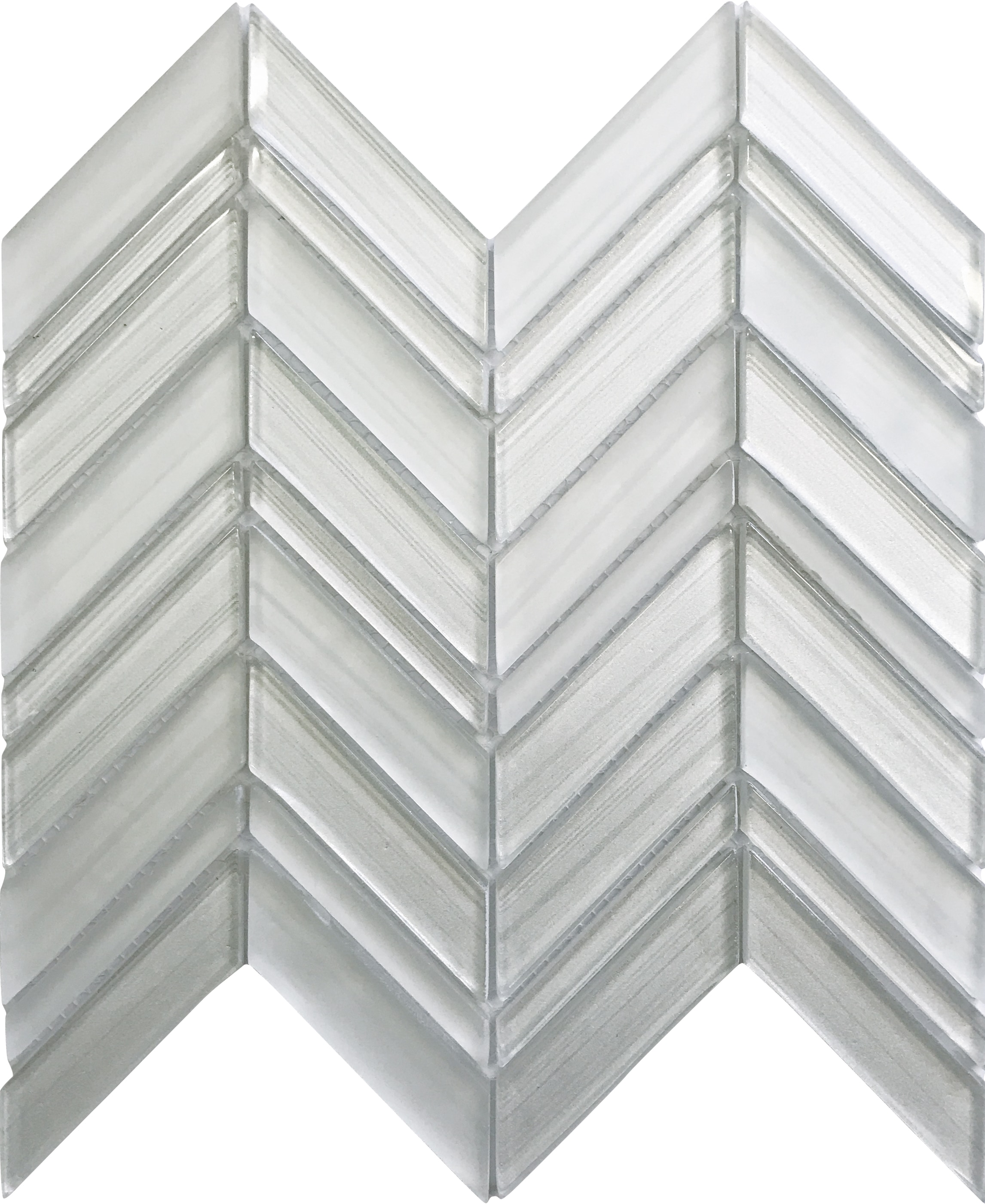Apollo Tile APLICL8802A Glacier Pearl White 11-in x 11-in Polished Glass Patterned Mosaic Floor and Wall Tile ( 3.76-sq ft Carton )