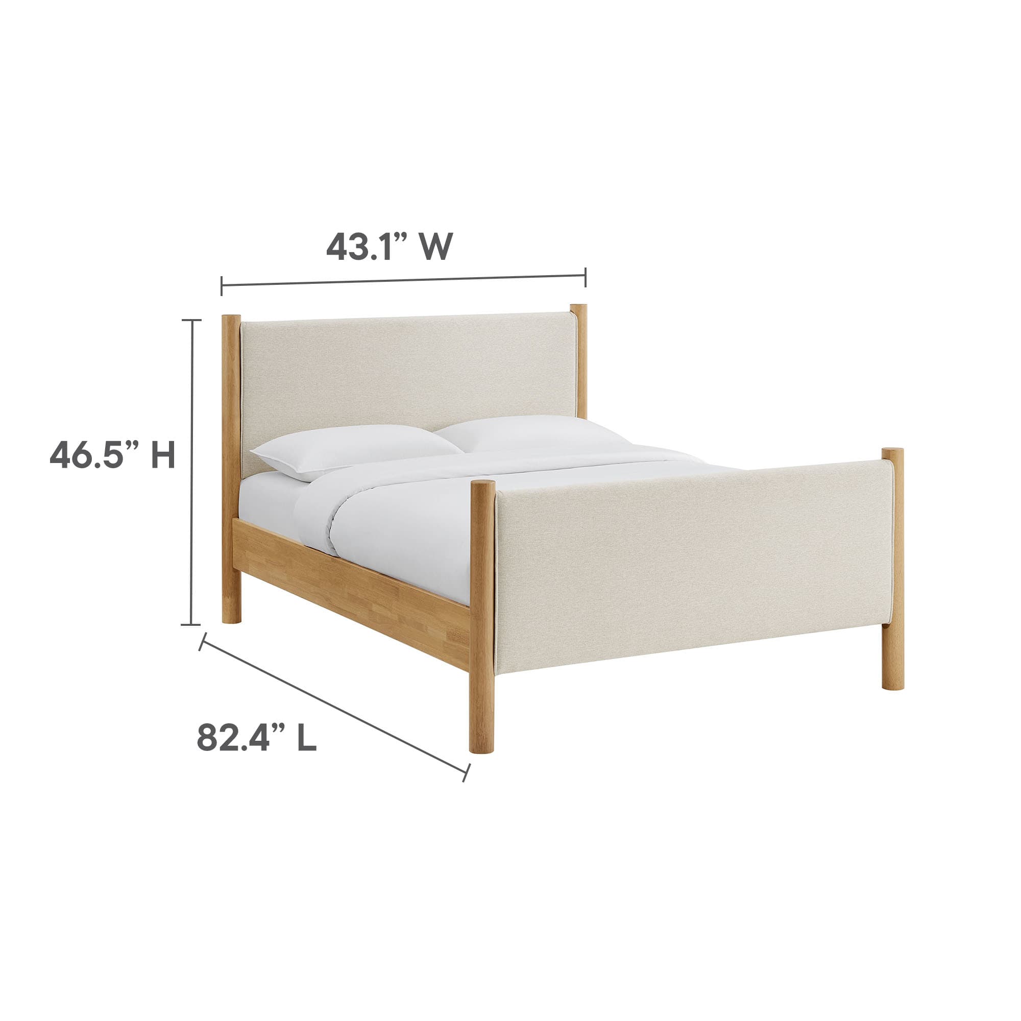Modway MOD-7186-HEI-OAK beds - View #3