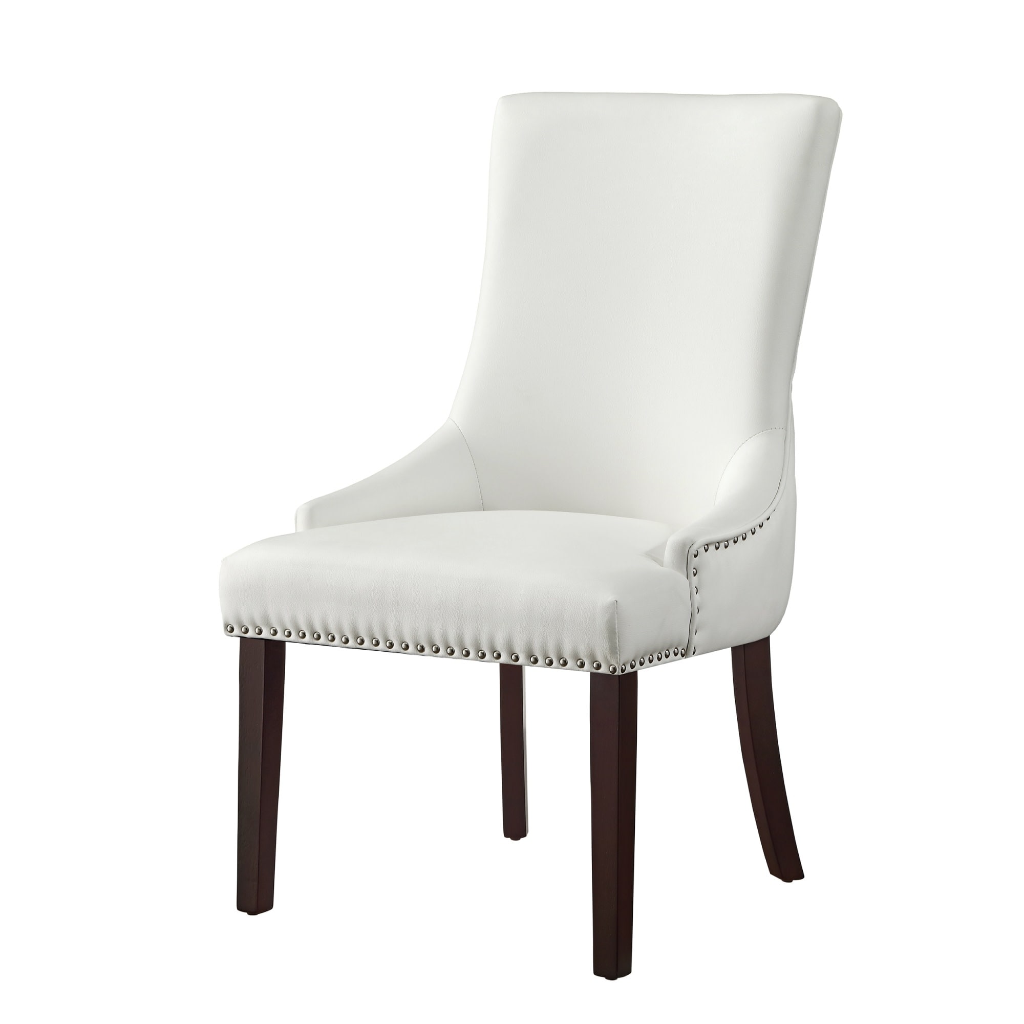 Inspired Home AD87-01WE2-LS Set of 2 Piper Traditional Upholstered Dining Side Chair (Metal Frame)