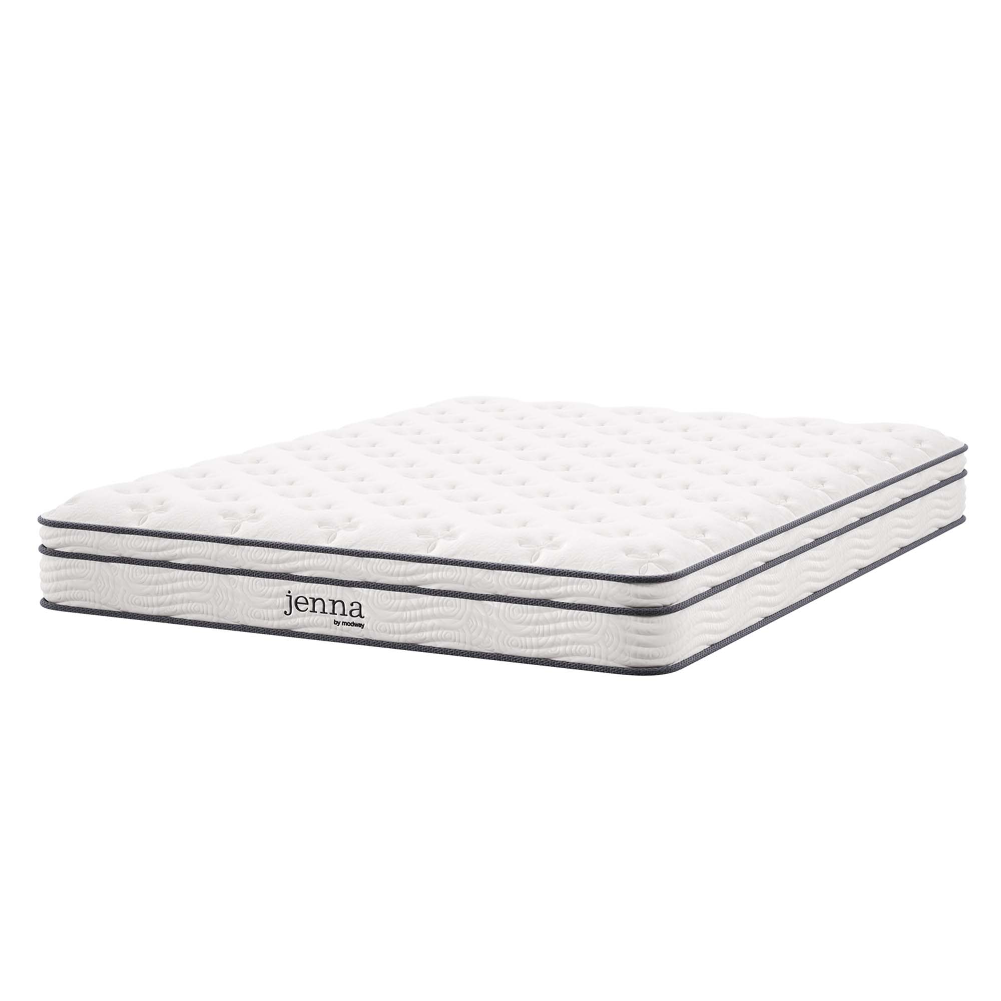 Modway  Jenna 8-in Innerspring and Foam Queen Mattress in White