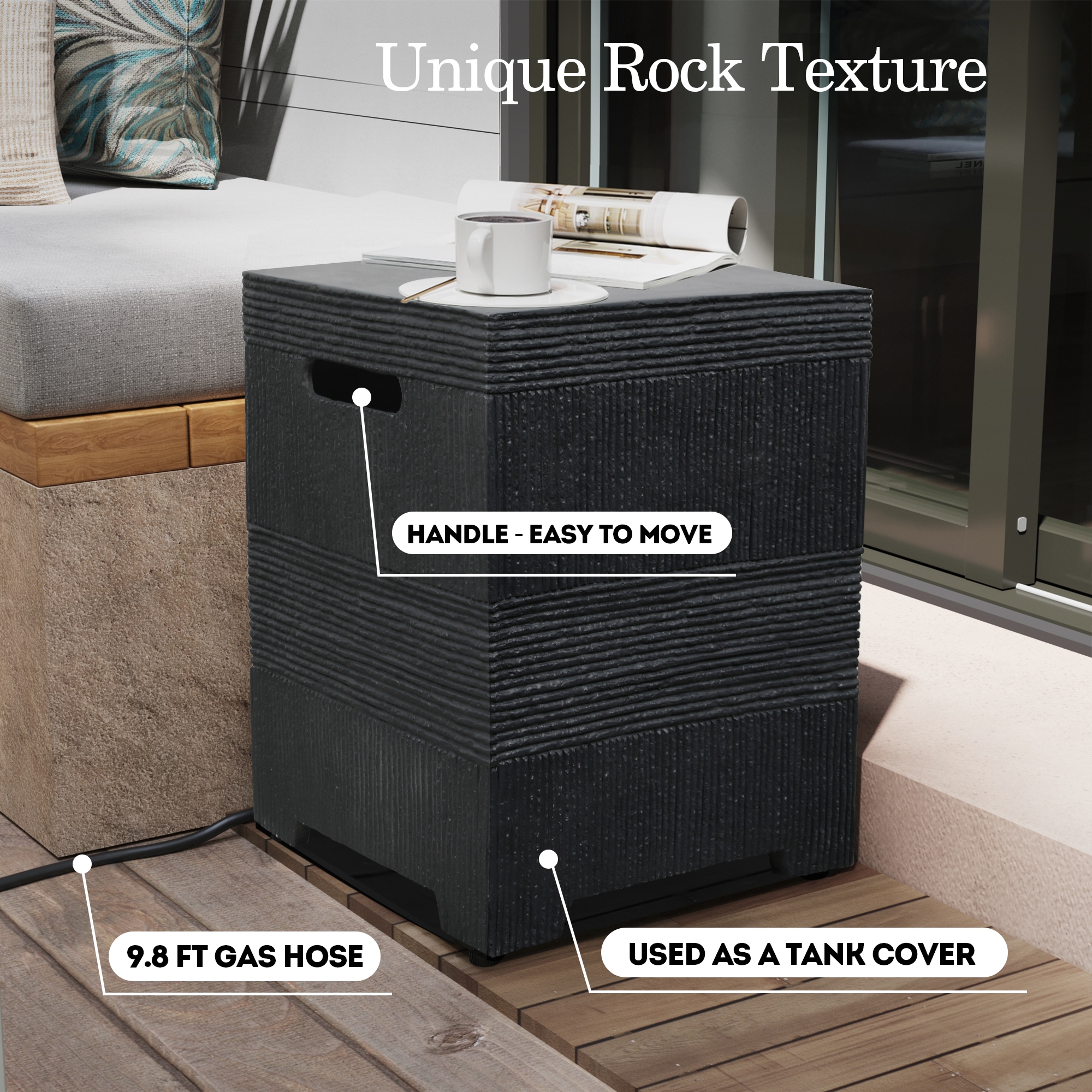 UPHA PL-56M-DK-W Outdoor-Gas-Firepits - View #5