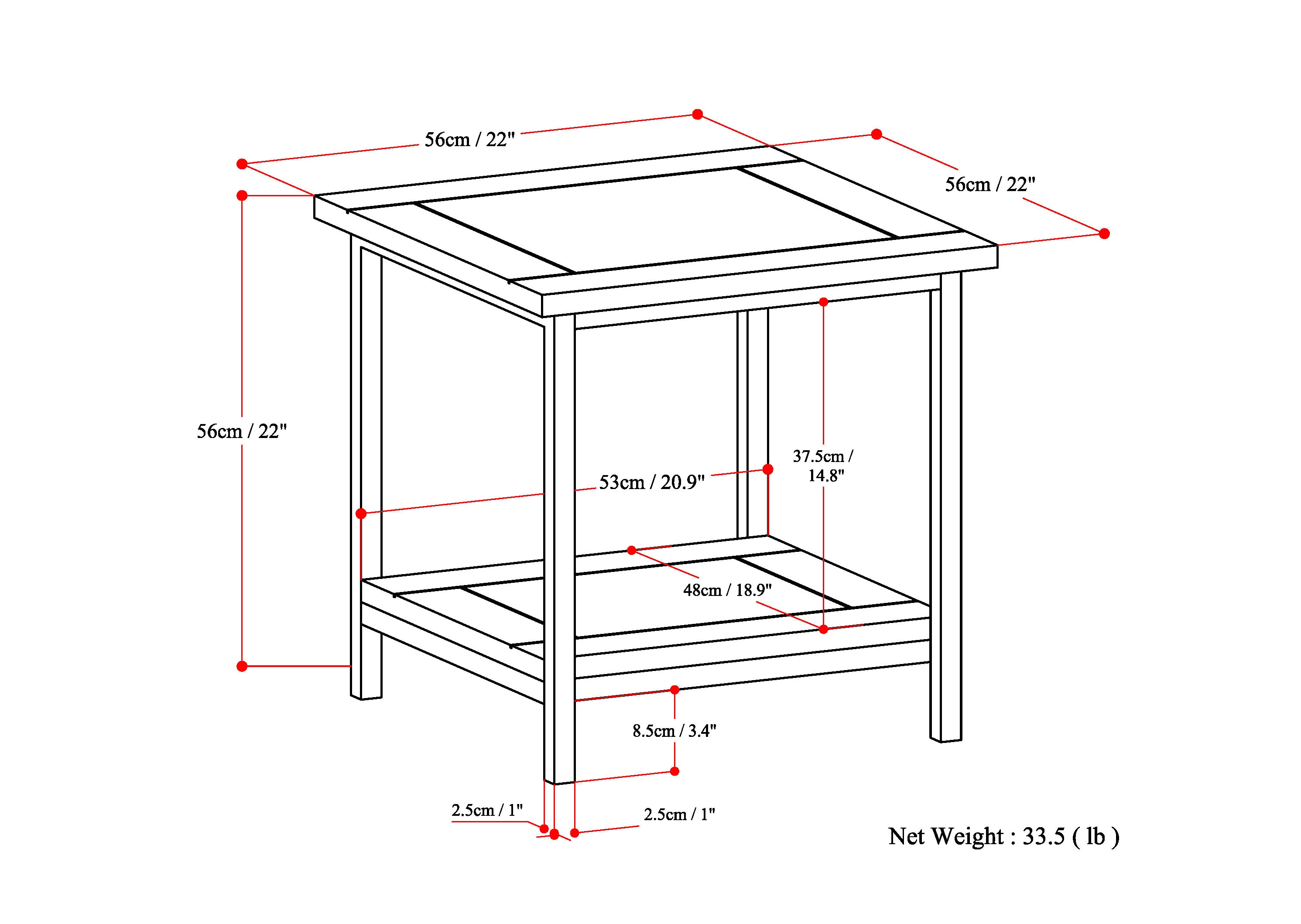 Simpli Home 3AXCSKY-03 End-Tables - View #10
