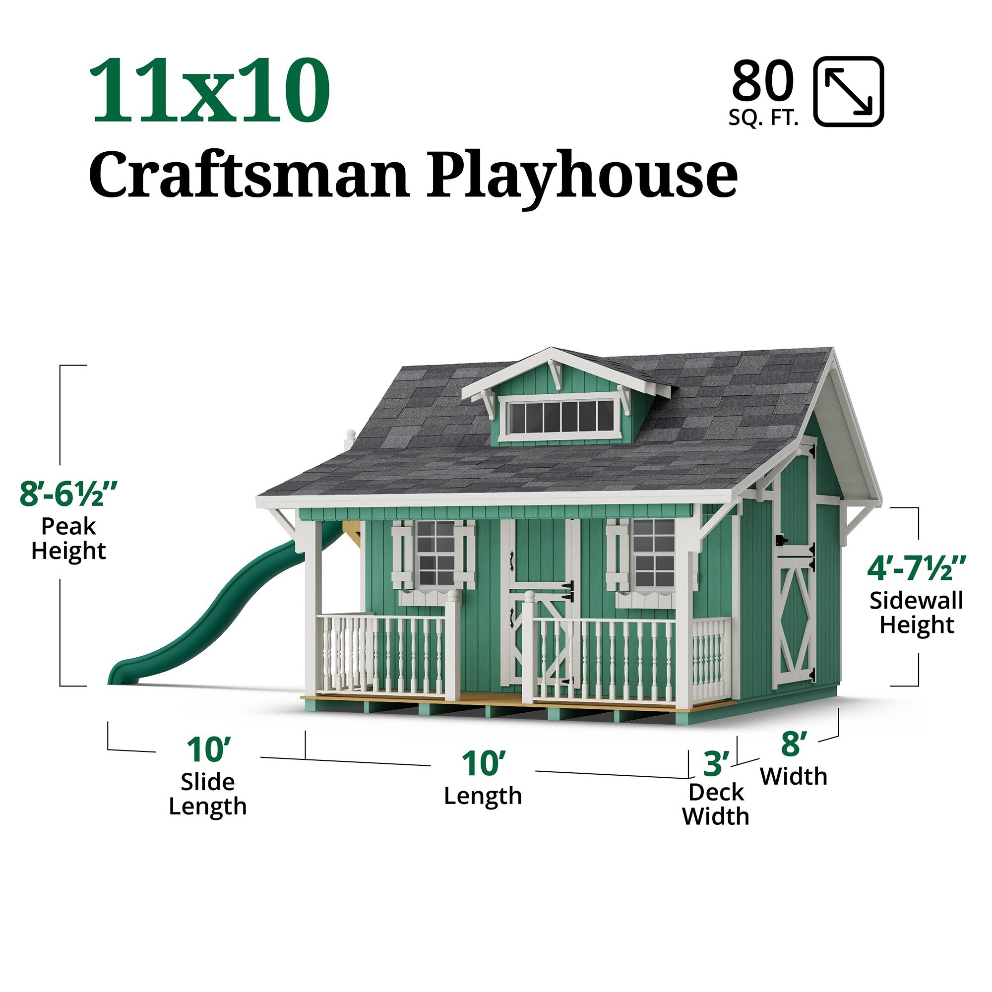 Little Cottage Co 11X10 CMP-PNK playhouses - View #5