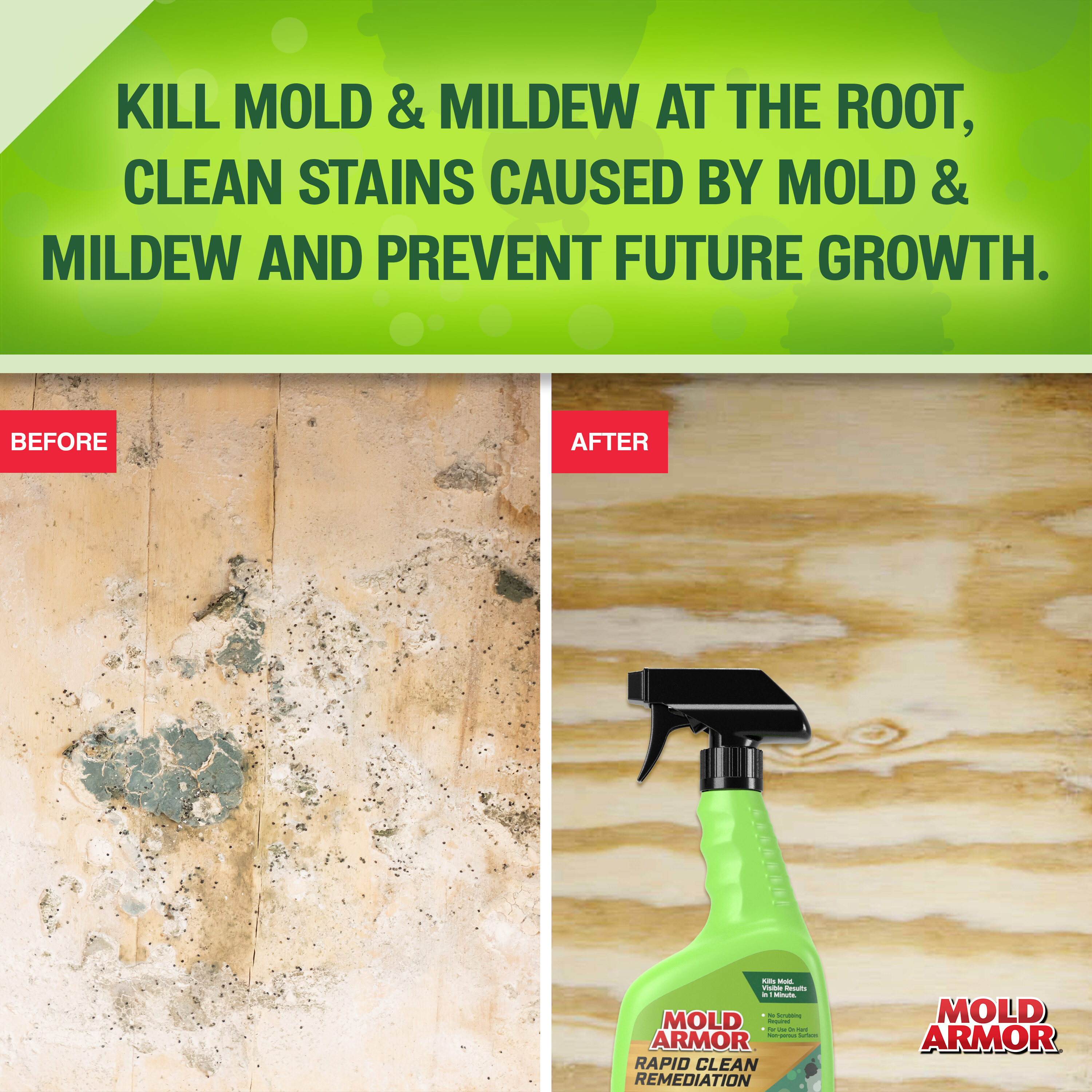 Mold Armor Waterproof Mold Blocker Spray - Prevents Mold Growth for up to 3  Months - Indoor and Outdoor Use - 32 fl oz in the Mold Removers department  at