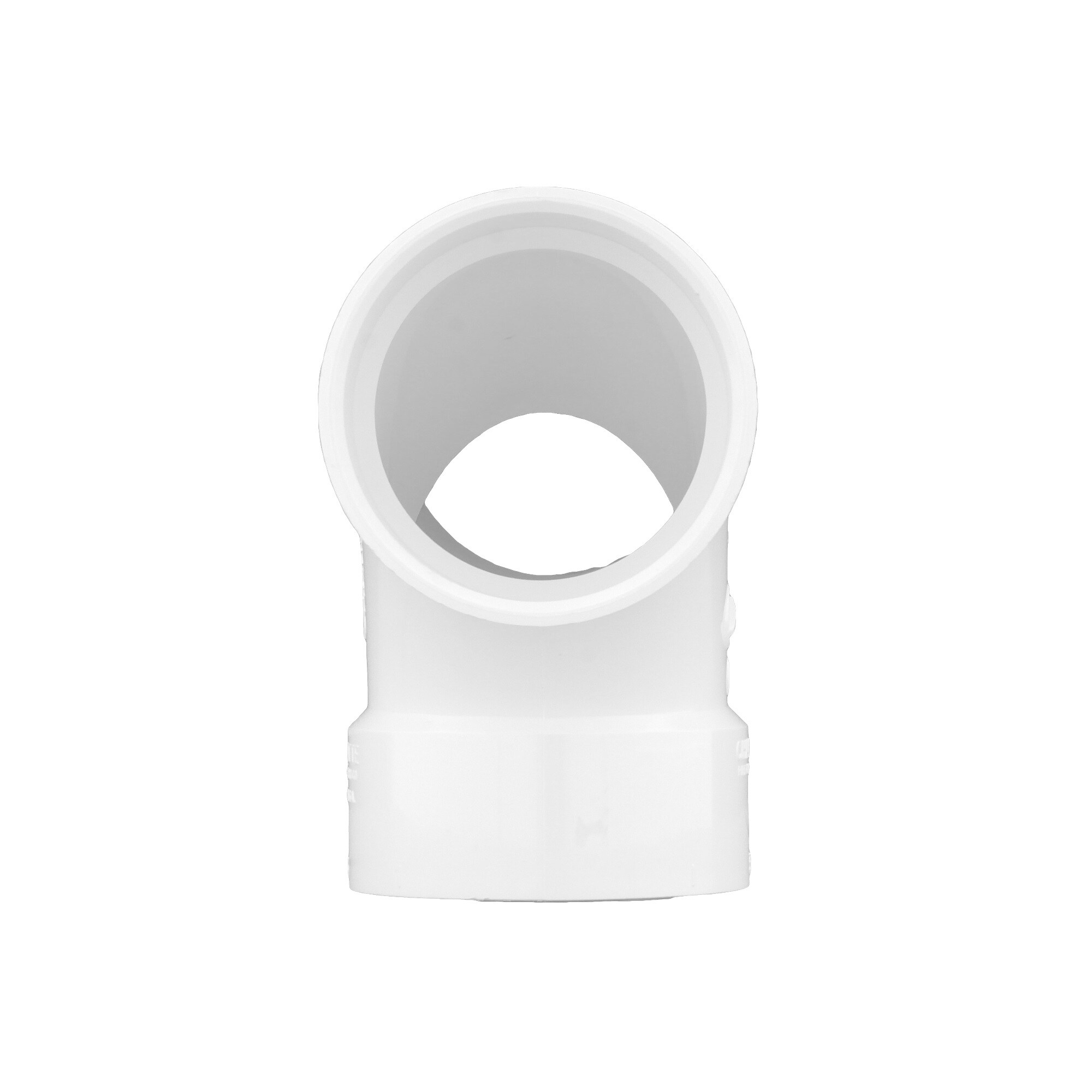 Charlotte Pipe 2in x 2in PVC DWV 90 Degree Hub Elbow for Sanitary