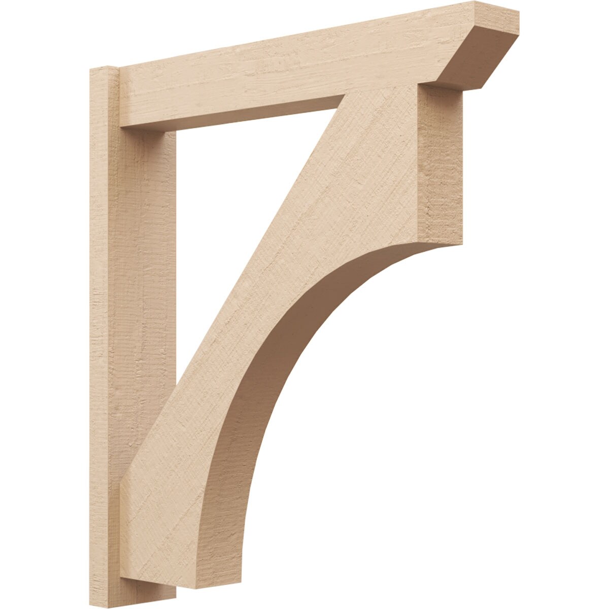 Ekena Millwork 2135183 Timberthane Rough Cedar Faux Wood Westlake Slat Outlooker 6-in W x 32-in D x 36-in H Primed Tan