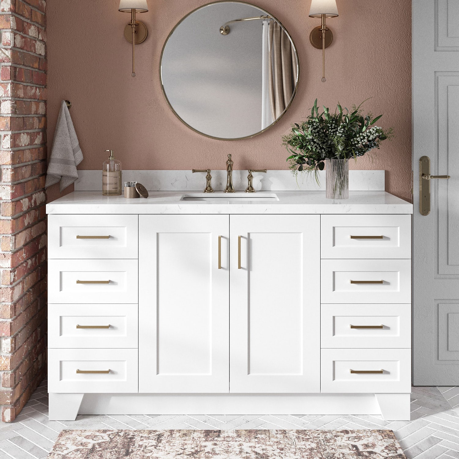 ARIEL Q060S-BC-WHT vanities - View #2