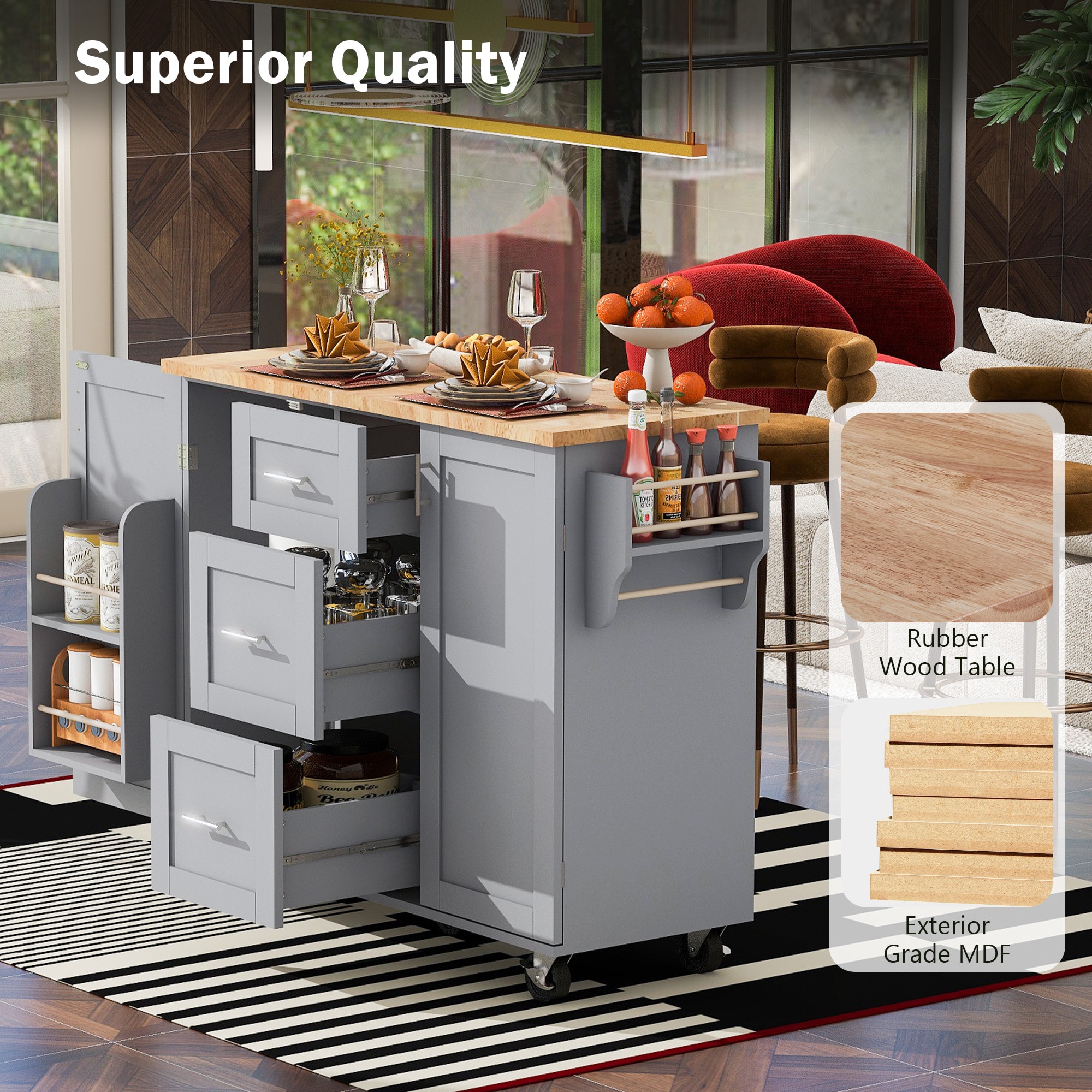 ModernLuxe L-WF316599AAG Kitchen-Furniture - View #3