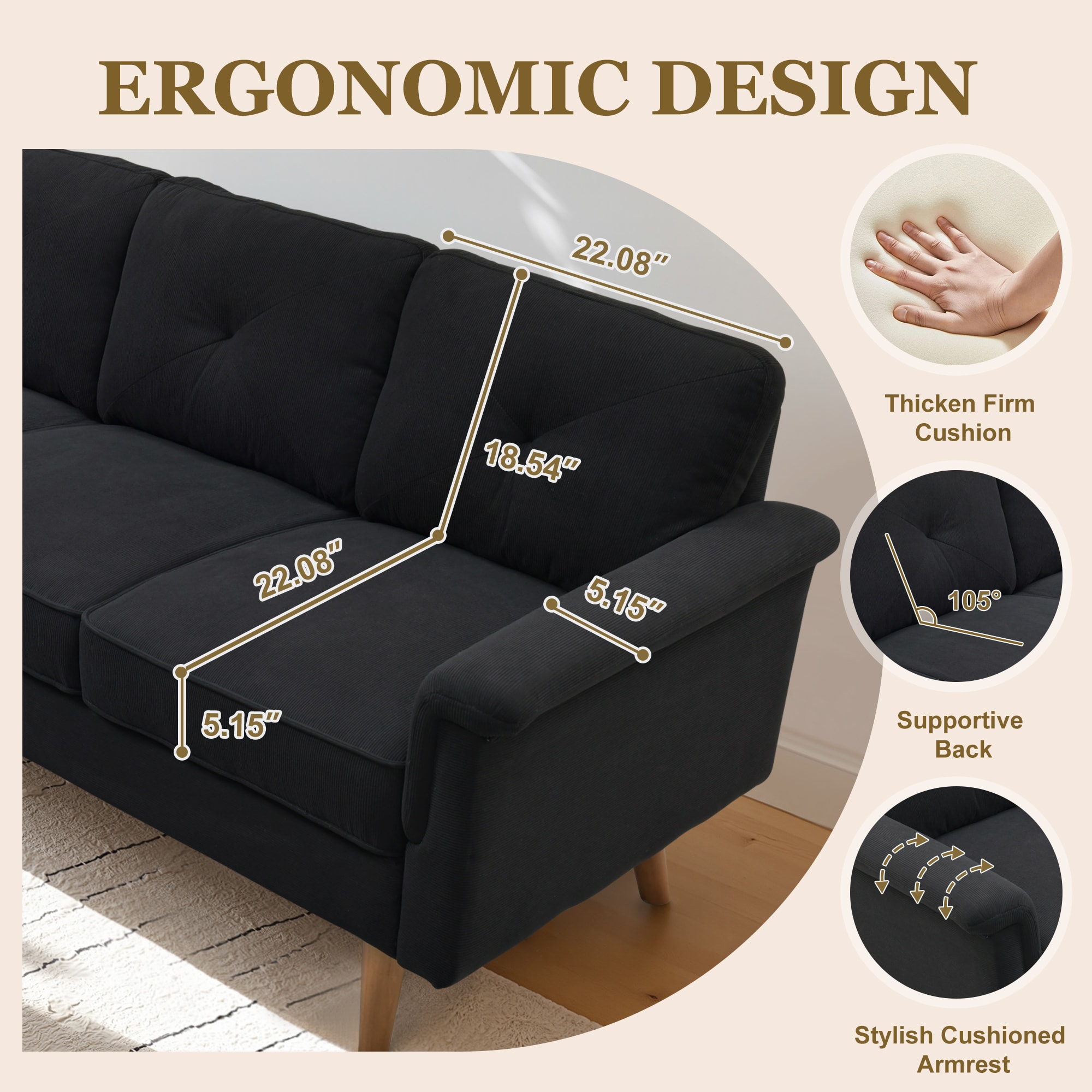 ALTRIGUS 6L-NOP550-AL Sofas-Loveseats - View #4