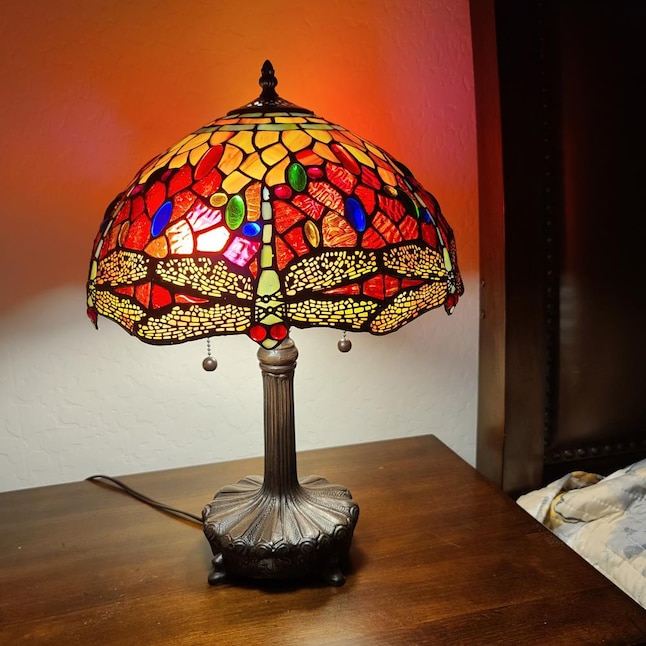 Amora Lighting 20 In Multi Table Lamp, Hanging Jewel Table Lamp
