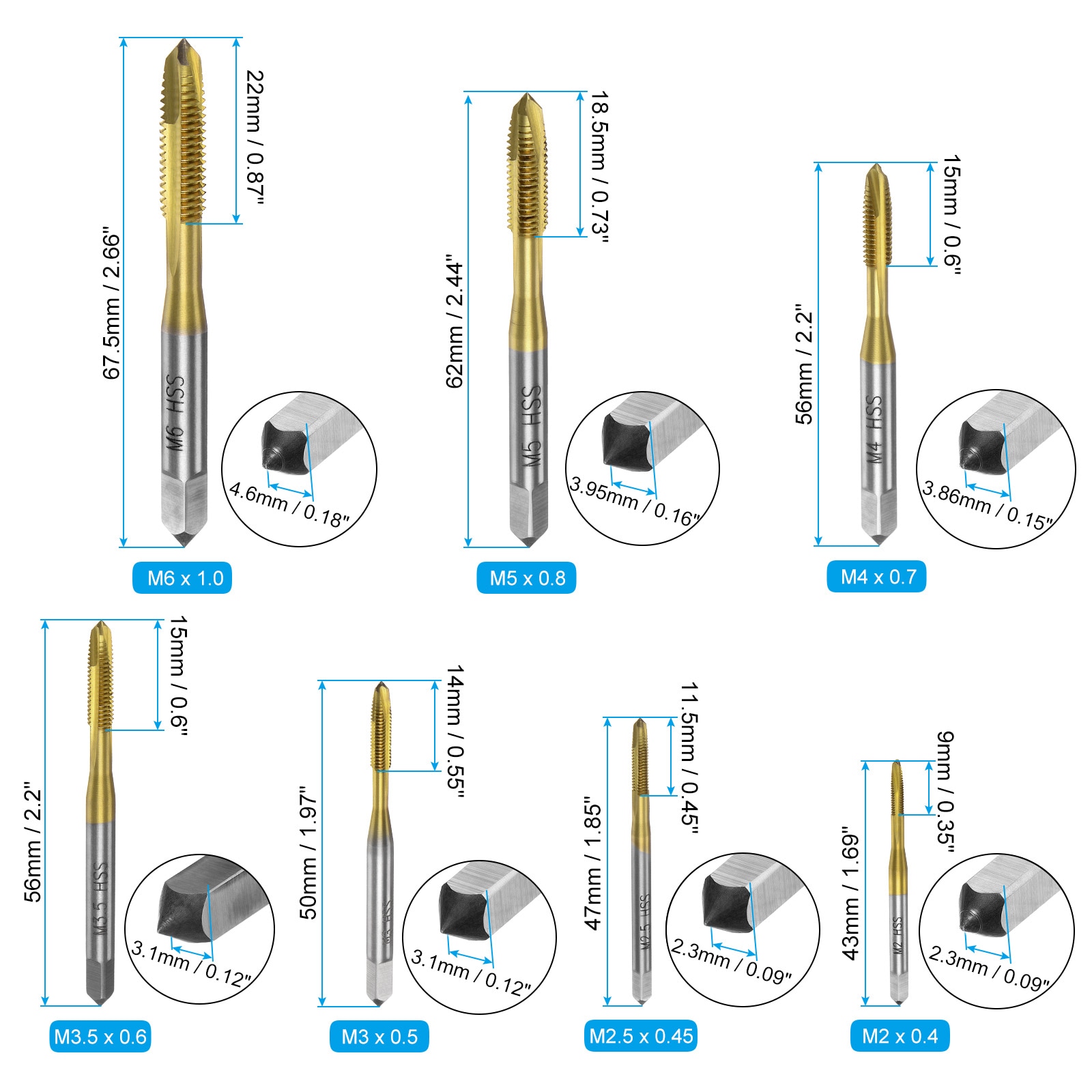 Unique Bargains S25072801UX2614 Taps-Dies-Sets - View #2
