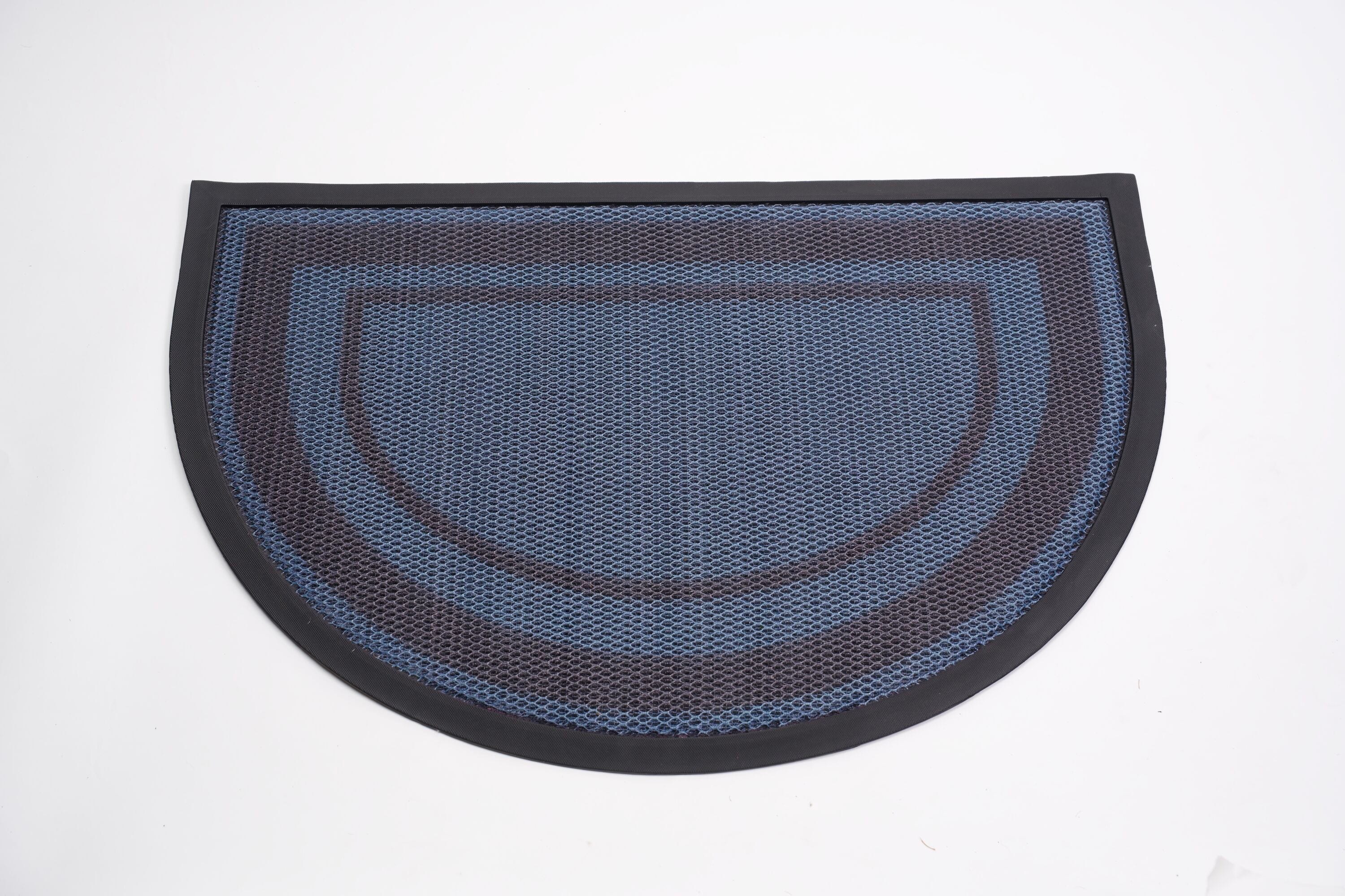 Yeiser Research & Development LG8024BE Blue Rubber Non-Slip Grip Indoor or outdoor Decorative Door Mat