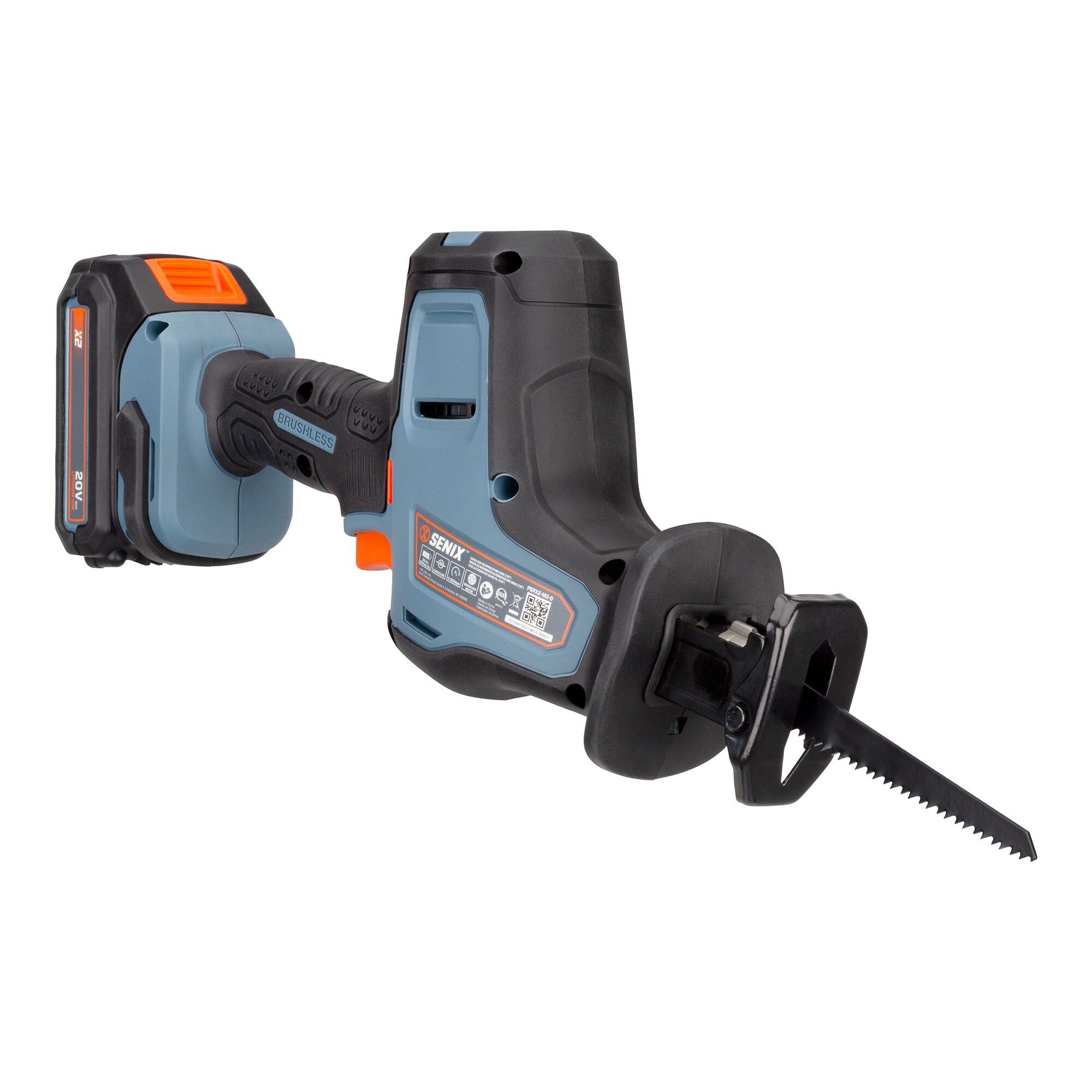 SENIX X2 20-volt 2-Amp Variable Speed Brushless Cordless Reciprocating Saw (Charger Included and Battery Included) PSRX2-M2 Sansujyuku sansujyuku.com