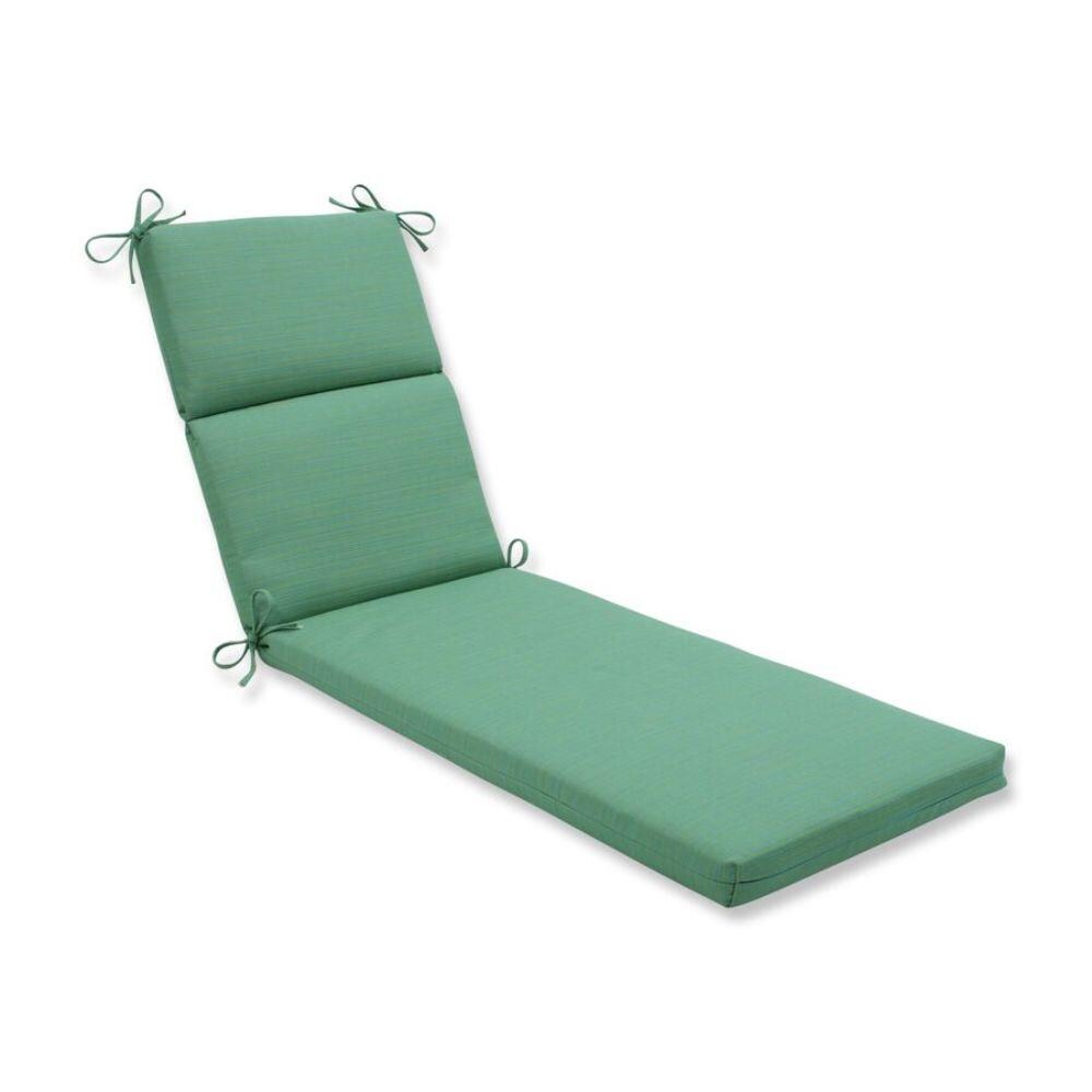 Pillow Perfect Dupione Paradise 72.5-in x 21-in Green Patio Chaise ...