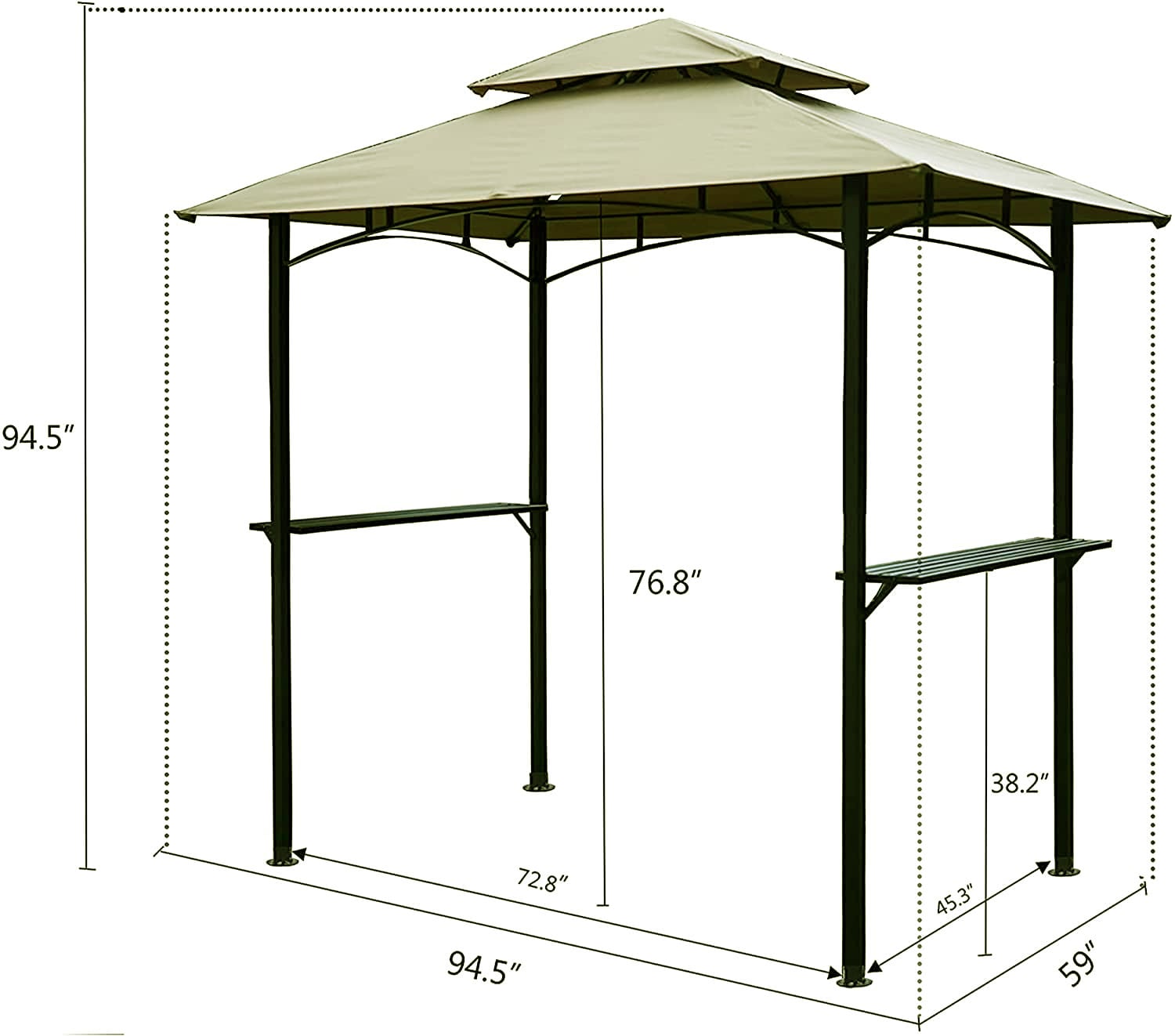 Kozyard KZBBQGLB Wood-Resin-Gazebos - View #6