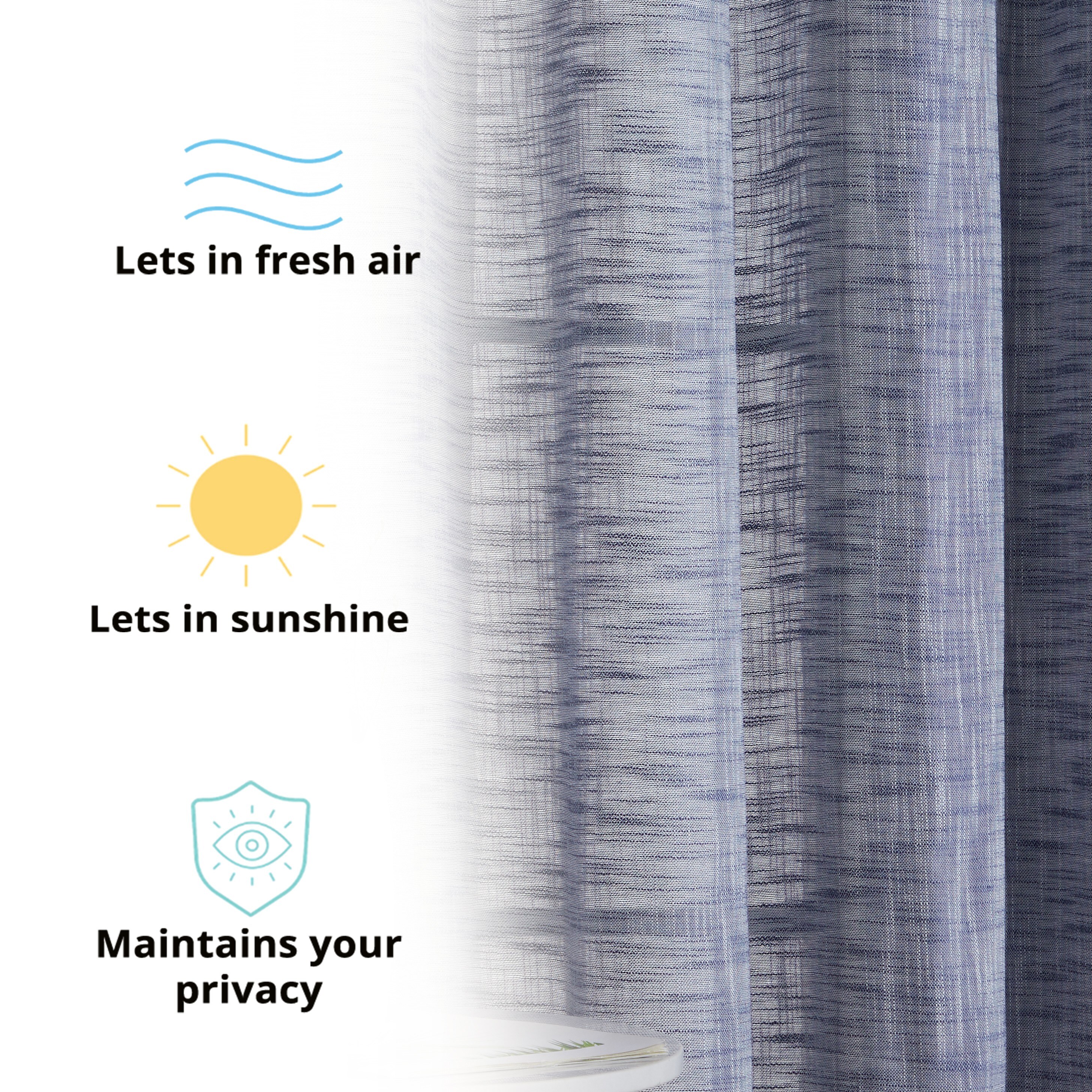 HLC.me MAD-LNGR-NVY63 curtains - View #4