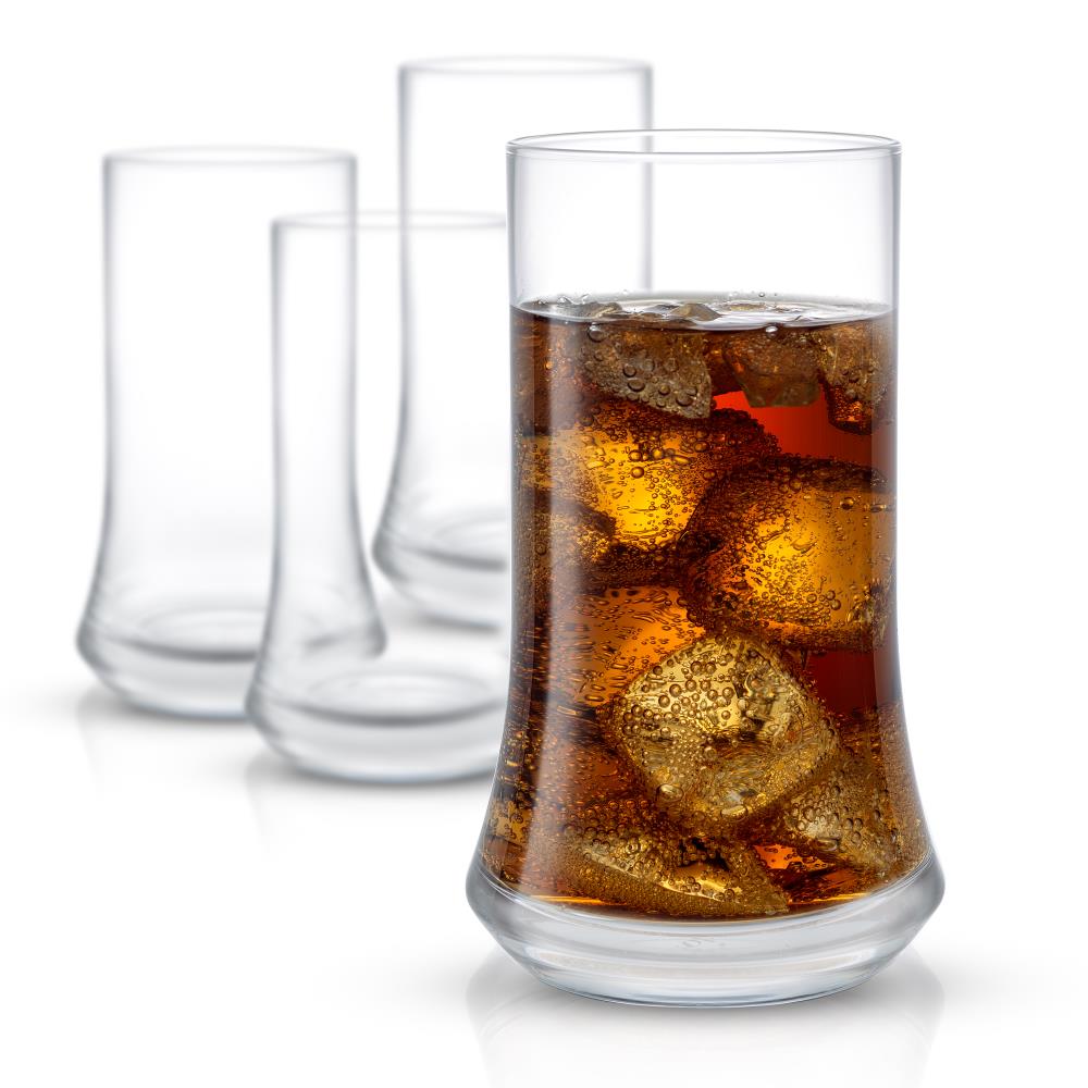 JoyJolt JCS10150 18.5-fl oz Glass Lead-free Crystal Everyday Glasses Set of: 4