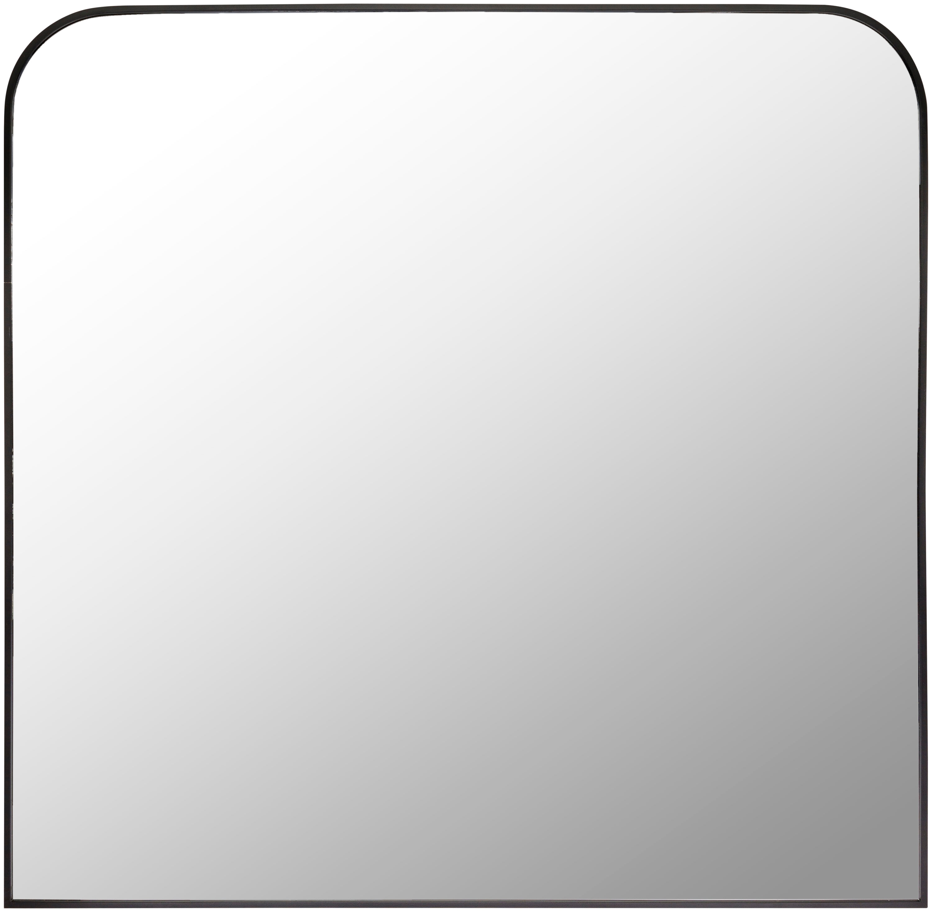 Livabliss RAY007-3635 Aranya 36-in W x 35.0-in H Rectangle Black Framed Wall Mirror