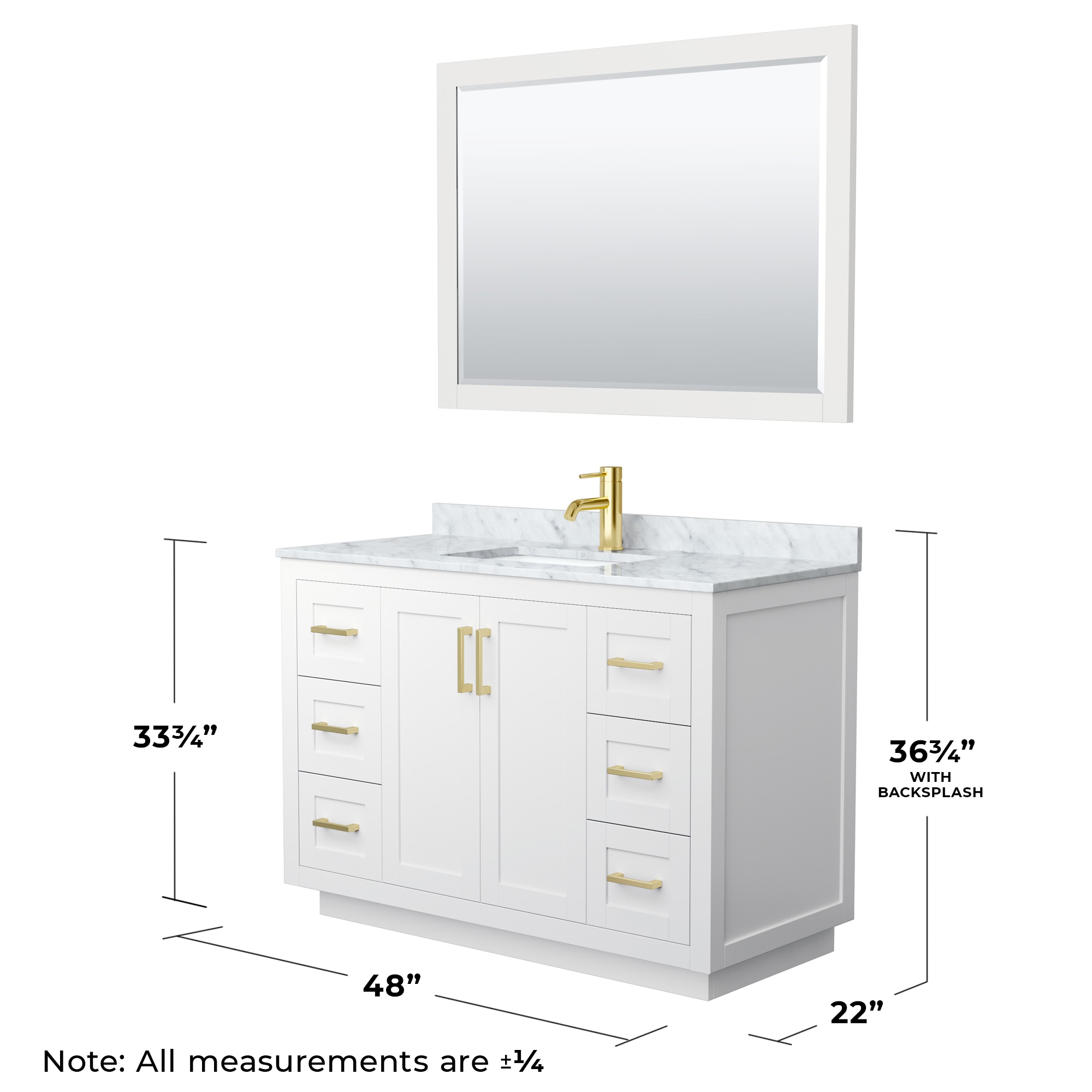 Wyndham Collection WCF292948SWGCMUNSM46 Bath-Vanity-Combo - View #6