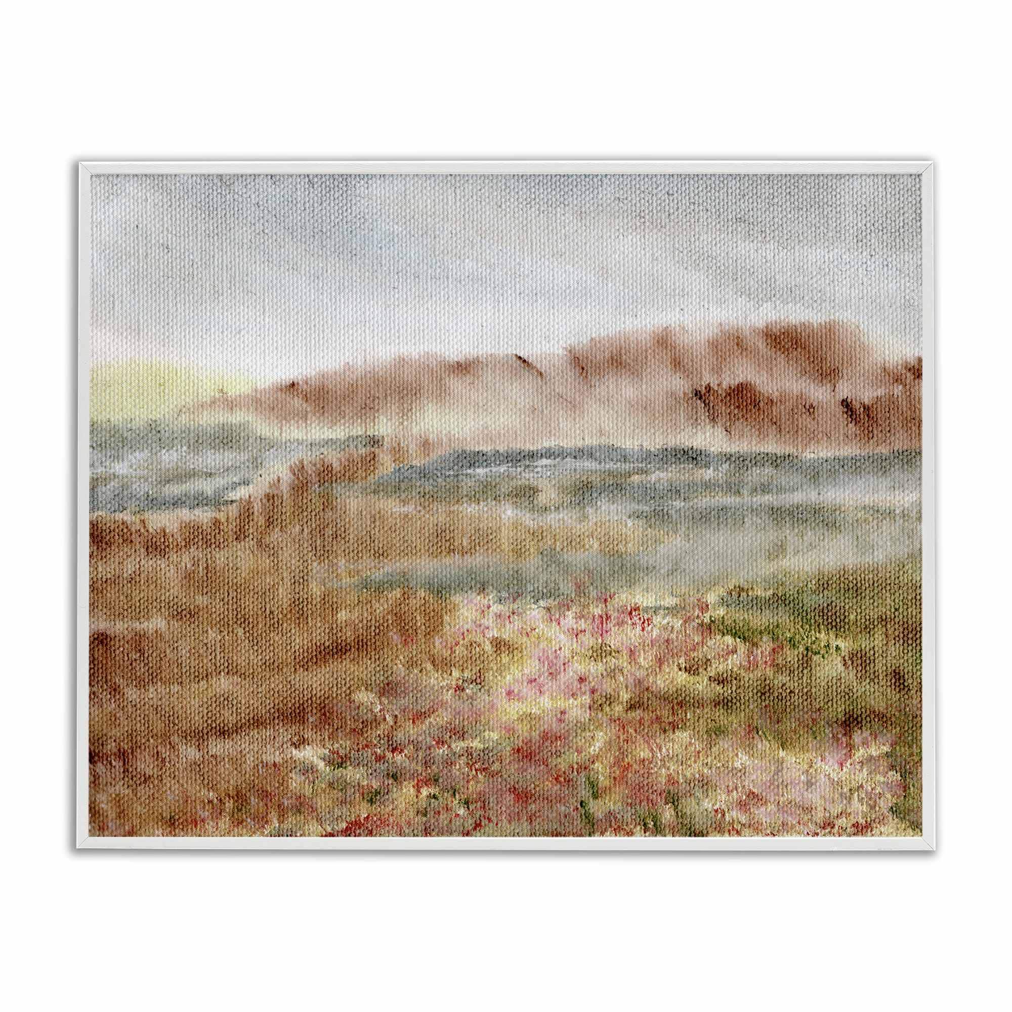 Stupell Industries BS-408-WFR-11X14 Vast Earthy Desert View White Framed Giclee Art By Nikita Jariwala 14 x 11