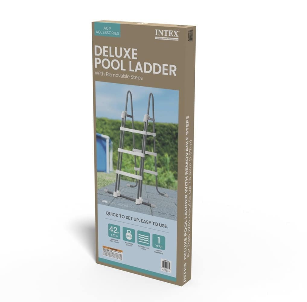 Intex 28075E LADDER Above-Ground-Pool-Lad-Steps - View #3