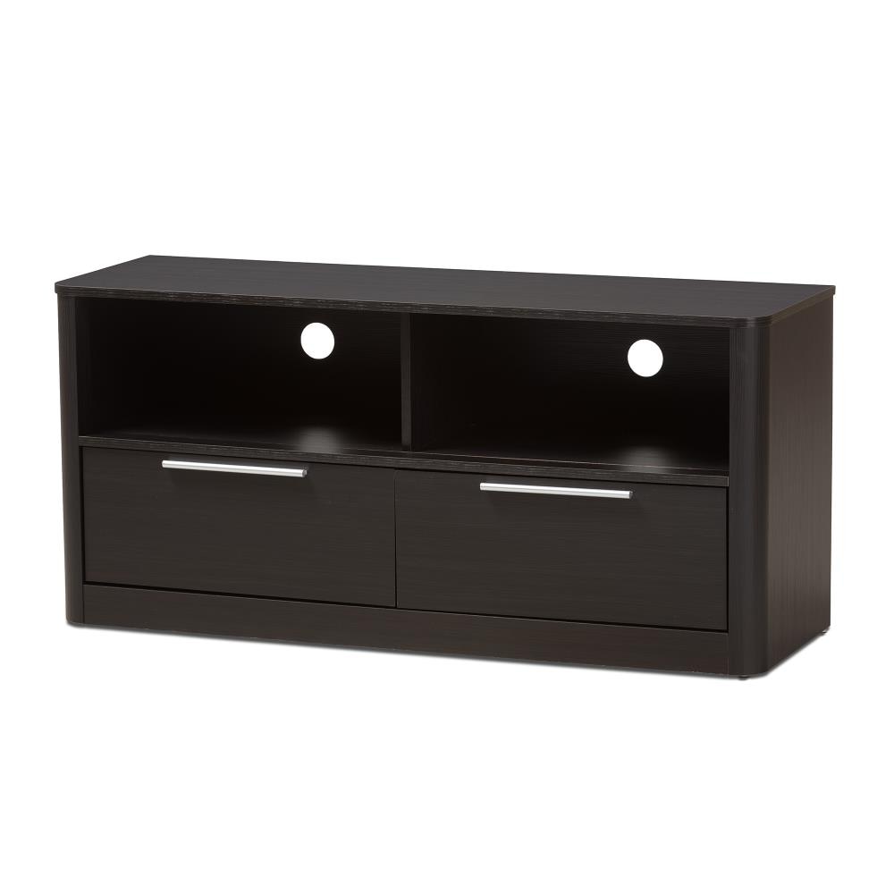 Baxton Studio Carlingford Modern Contemporary Espresso TV Cabinet