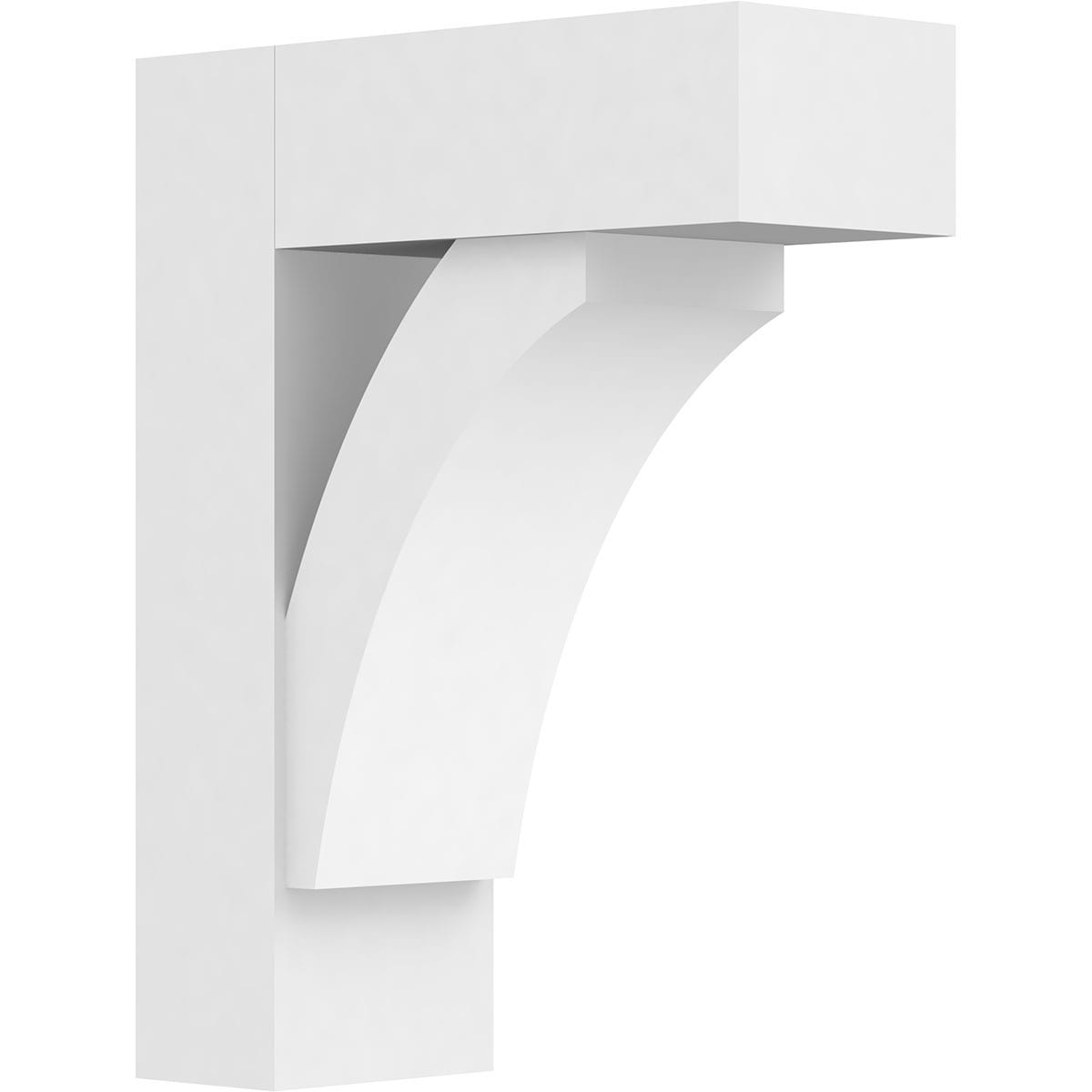 Ekena Millwork BKTP05X14X18THR05 Standard ThortonGrade 5-in x 14-in x 18-in Off-white PVC Standard bracket