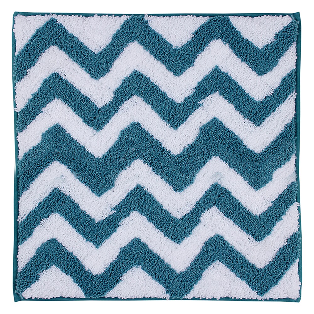 Better Trends Pegasus Polyester 21 x 34 Bath Mat Rug - Aqua