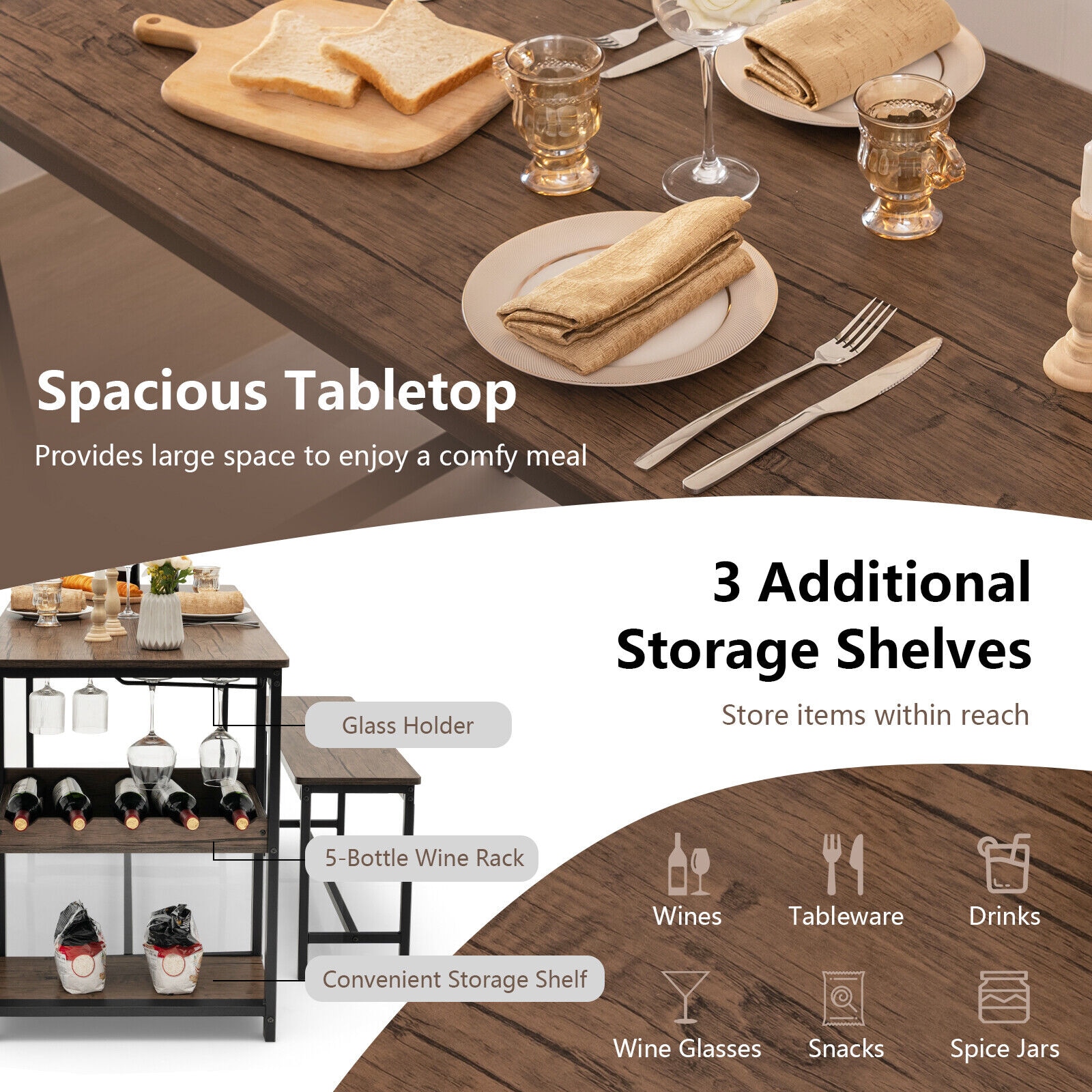 LIVIZA INS-54509GR Dining-Sets - View #4