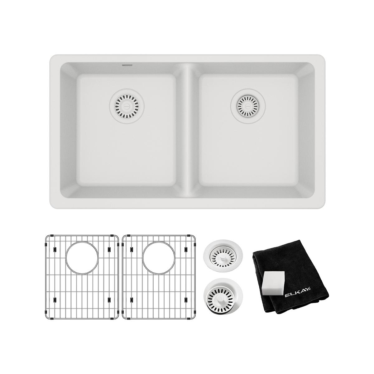 Elkay ELGU3322WH0C Kitchen-Sinks - View #3