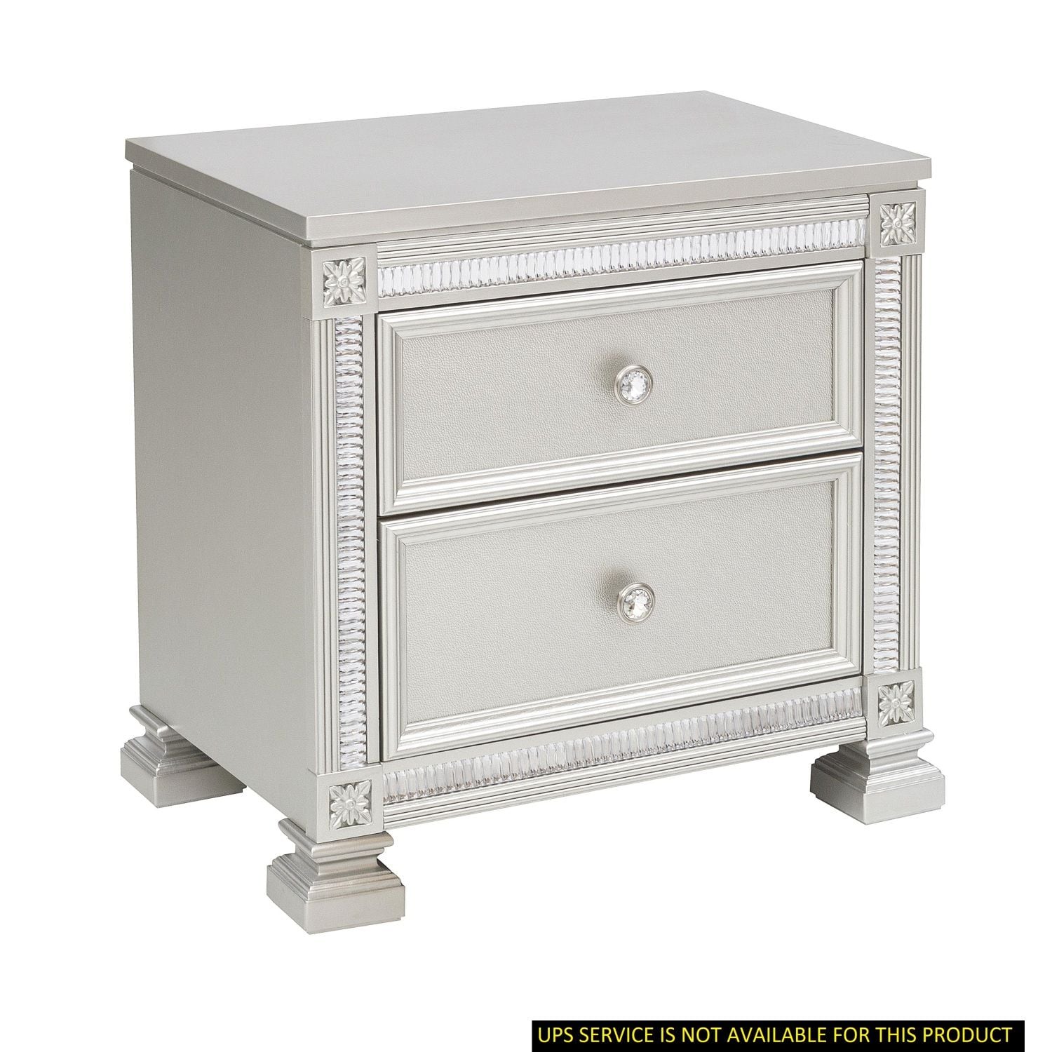 JASMODER B01160811 Silver 18.75-Inches W x 27.25-Inches H x 28.00-Inches D )
