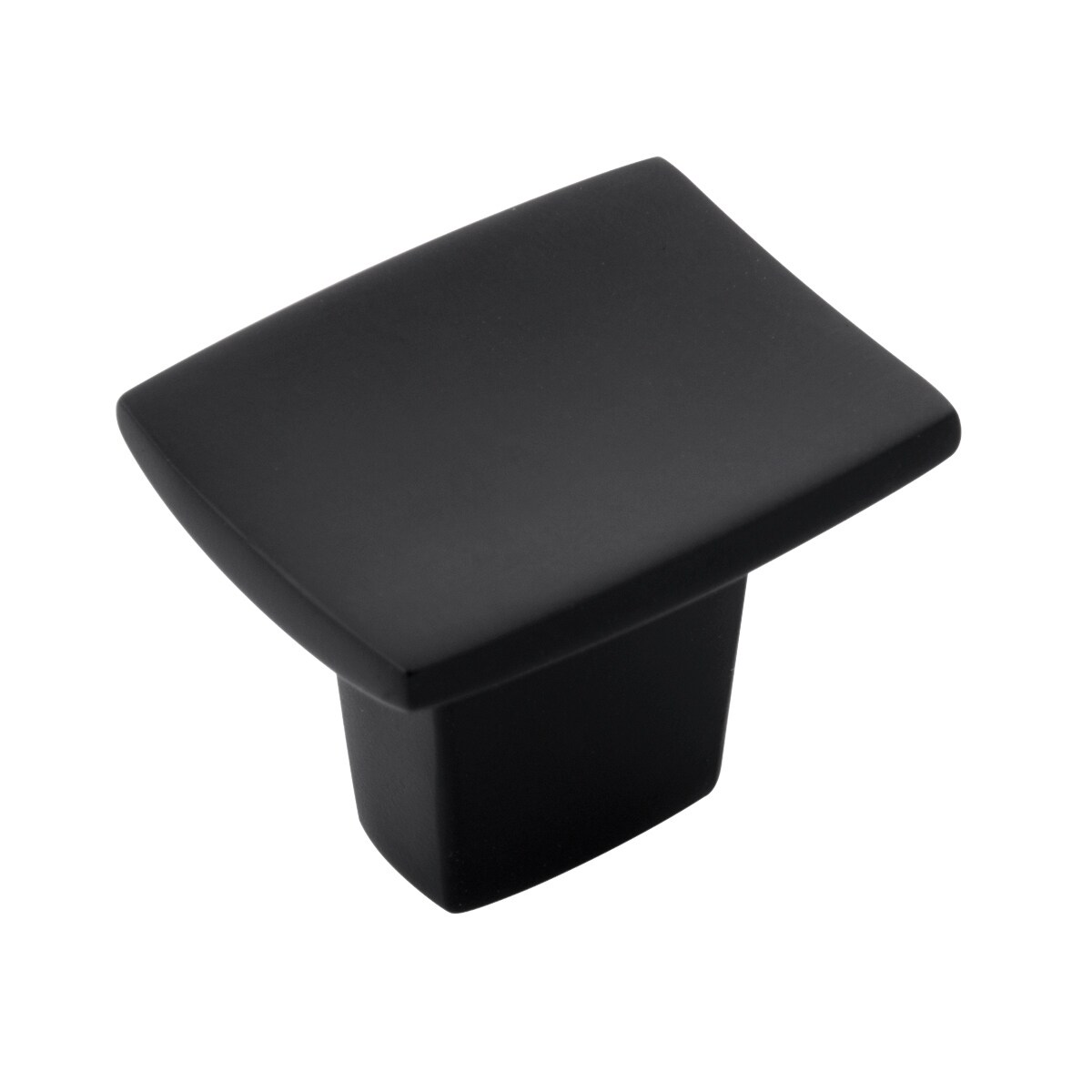 Belwith Keeler B076146-MB Channel Matte Black Rectangular Contemporary Cabinet Knob