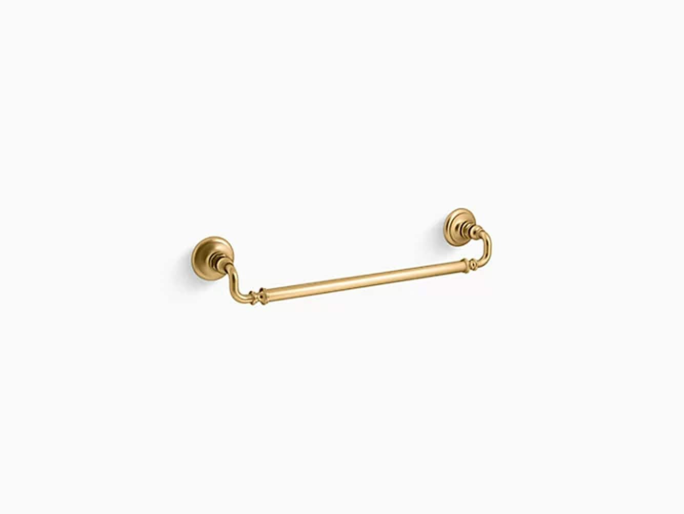 KOHLER K-72567-2MB Artifacts 21-in Vibrant Brushed Moderne Brass Wall mount Single Towel Bar