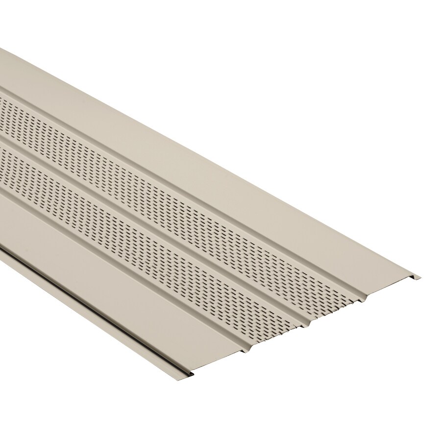 Durabuilt 36798856 16-in x 144-in 141 Tan Aluminum Vented Soffit