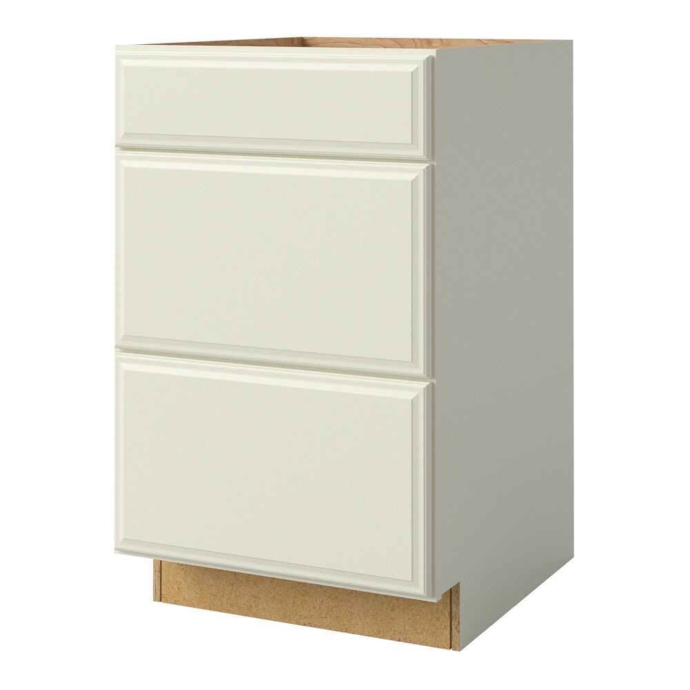 Pattingham 21-in W x 34.5-in H x 24-in D Harbor 3-Drawers Base Fully Assembled Cabinet (Raised Panel Style) in Gray | - allen + roth 21210PH