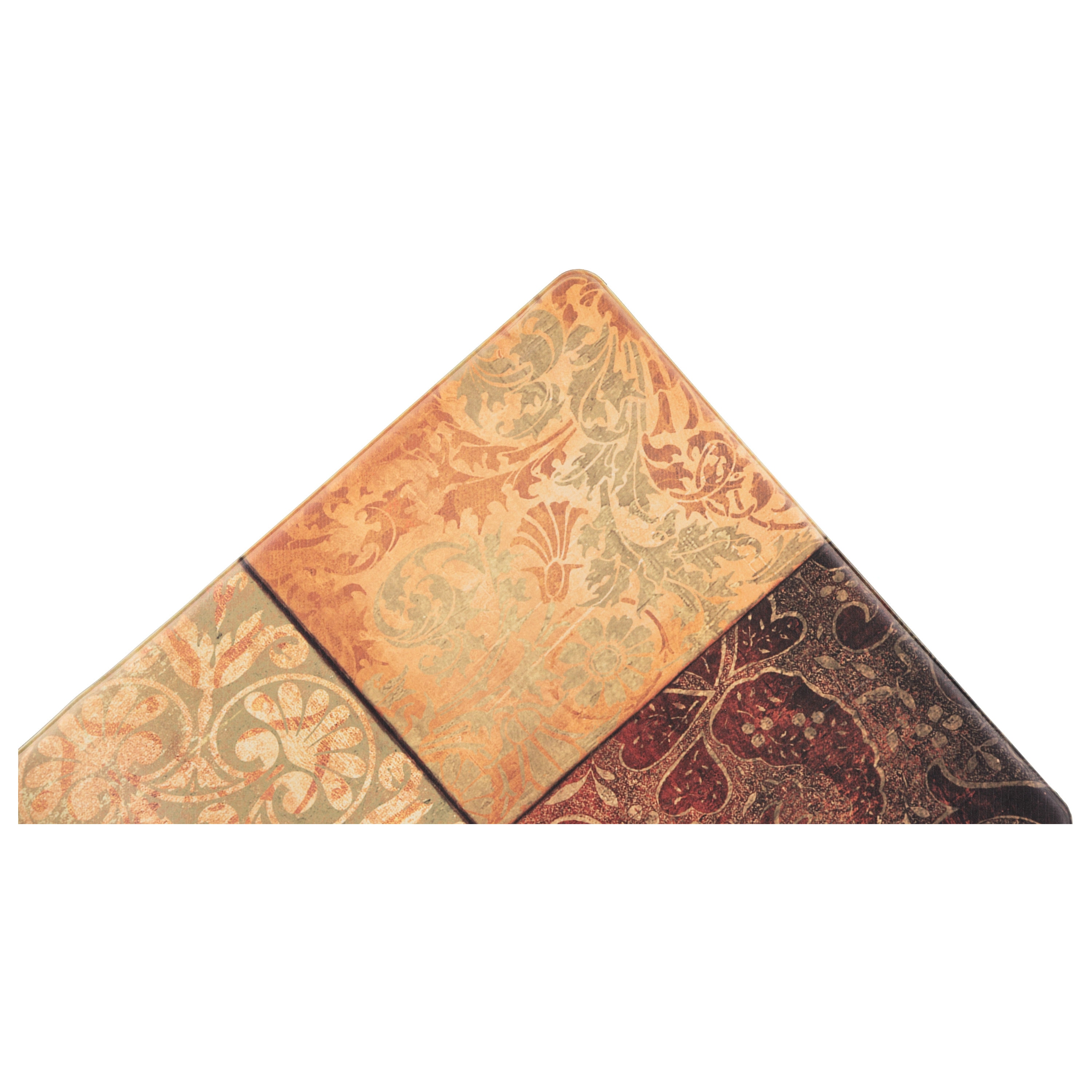 Green and Brown PVC Mosaic Anti-Fatigue Kitchen Mat