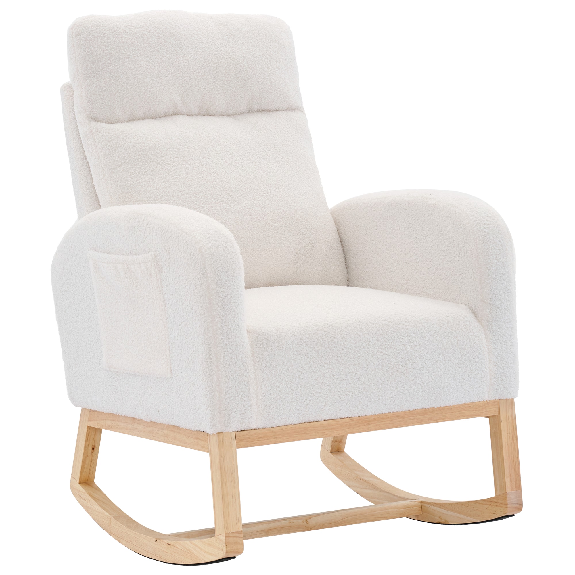 Poly furniture L-YZ-1 Modern White Rocking Chair