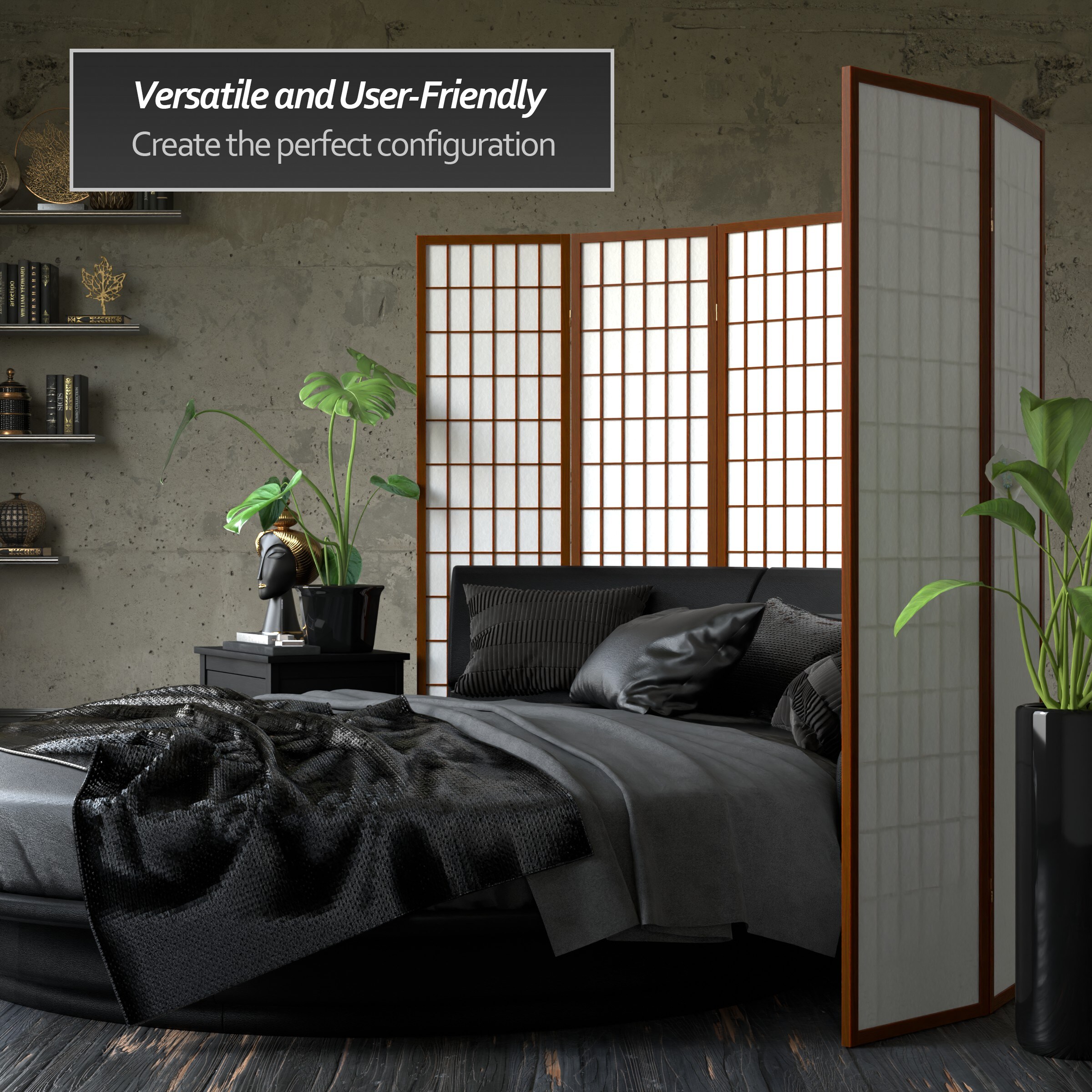 Oriental Furniture SSCWP-6P-WAL Indoor-Privacy-Screens - View #7