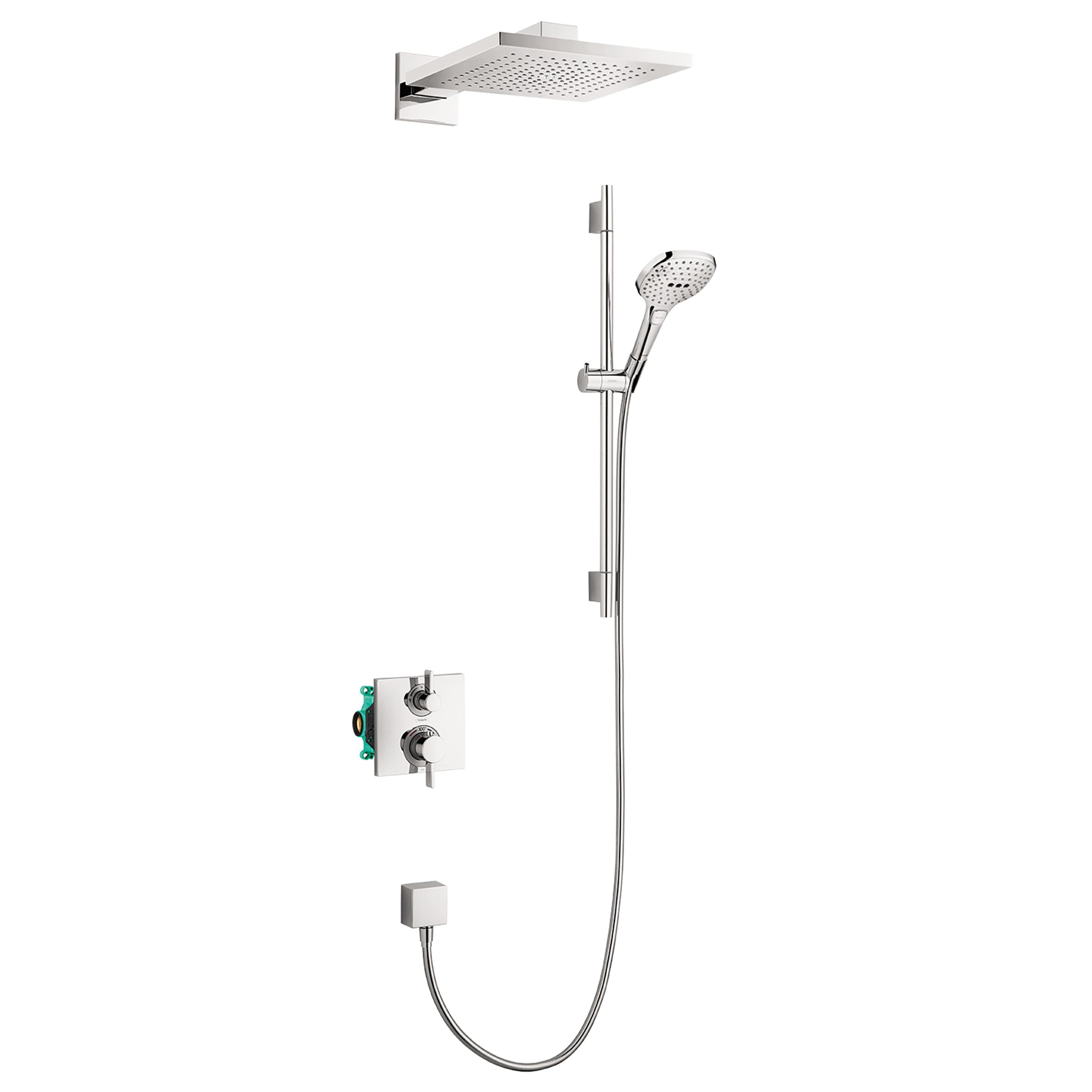 Hansgrohe 04914000 Chrome 2-handle Wall-mount Mid-arc Bathtub Faucet ( Valve Included )