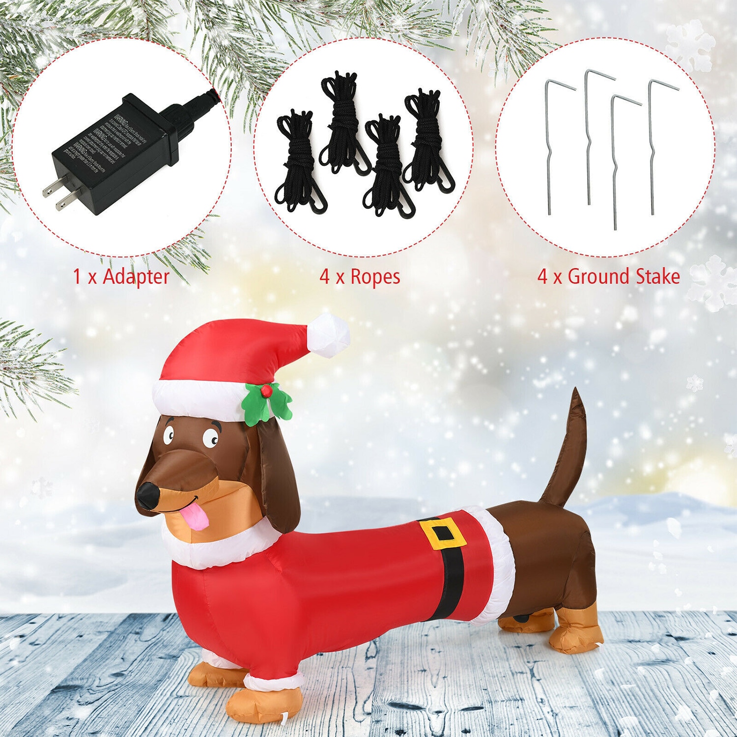 WELLFOR HYZ22881US Christmas-Inflatables - View #3