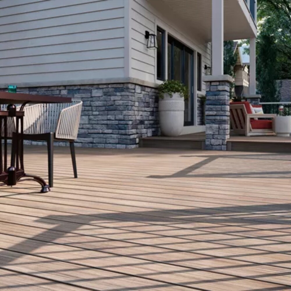 Trex Enhance Naturals 1-in x 6-in x 16-ft Honey Grove Grooved Composite Deck Board