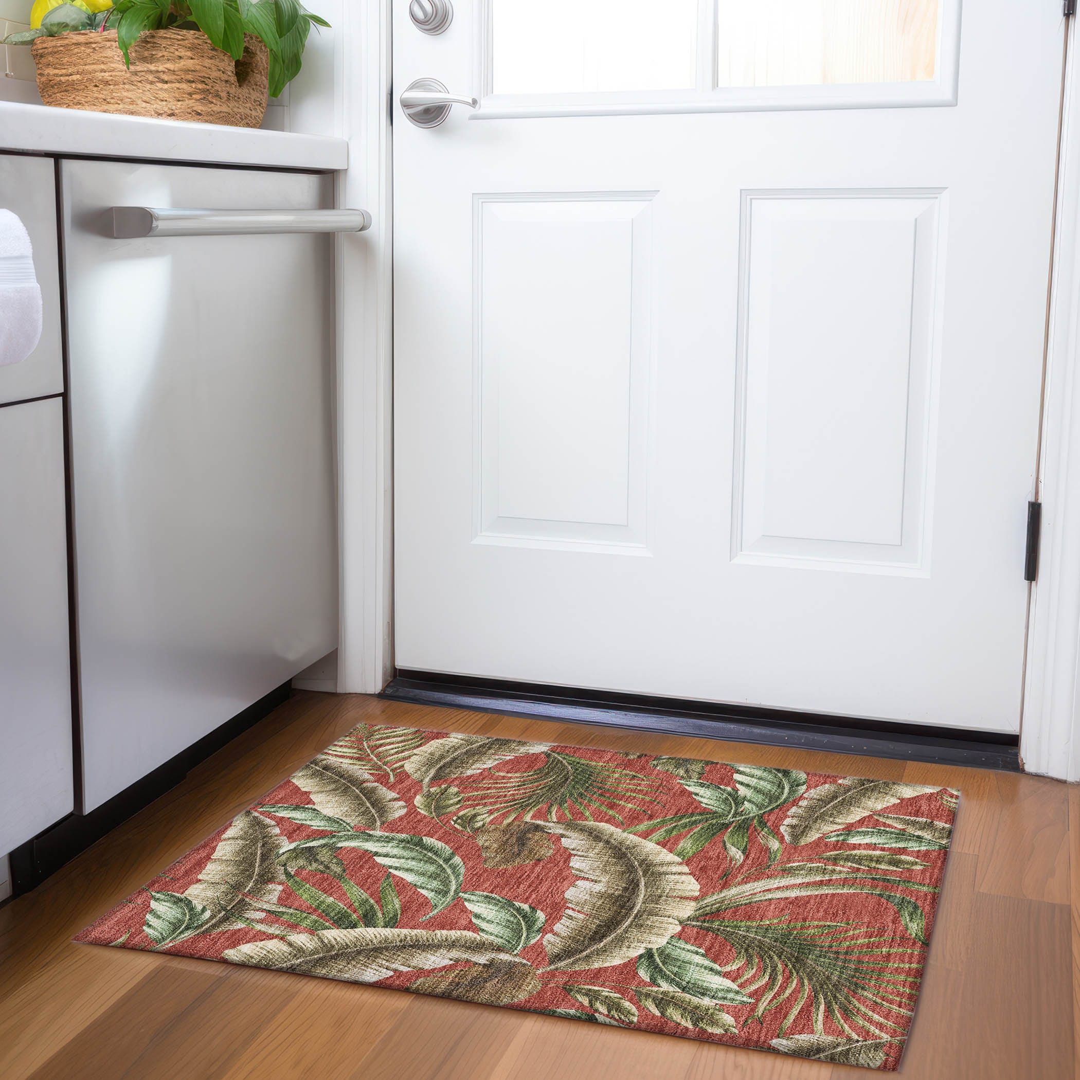 Addison Rugs AMF196SP20X30 Mayfield AMF196SP 2 x 3 (ft) Loomed Polyester Spice Rectangular Indoor Geometric Machine washable Area rug
