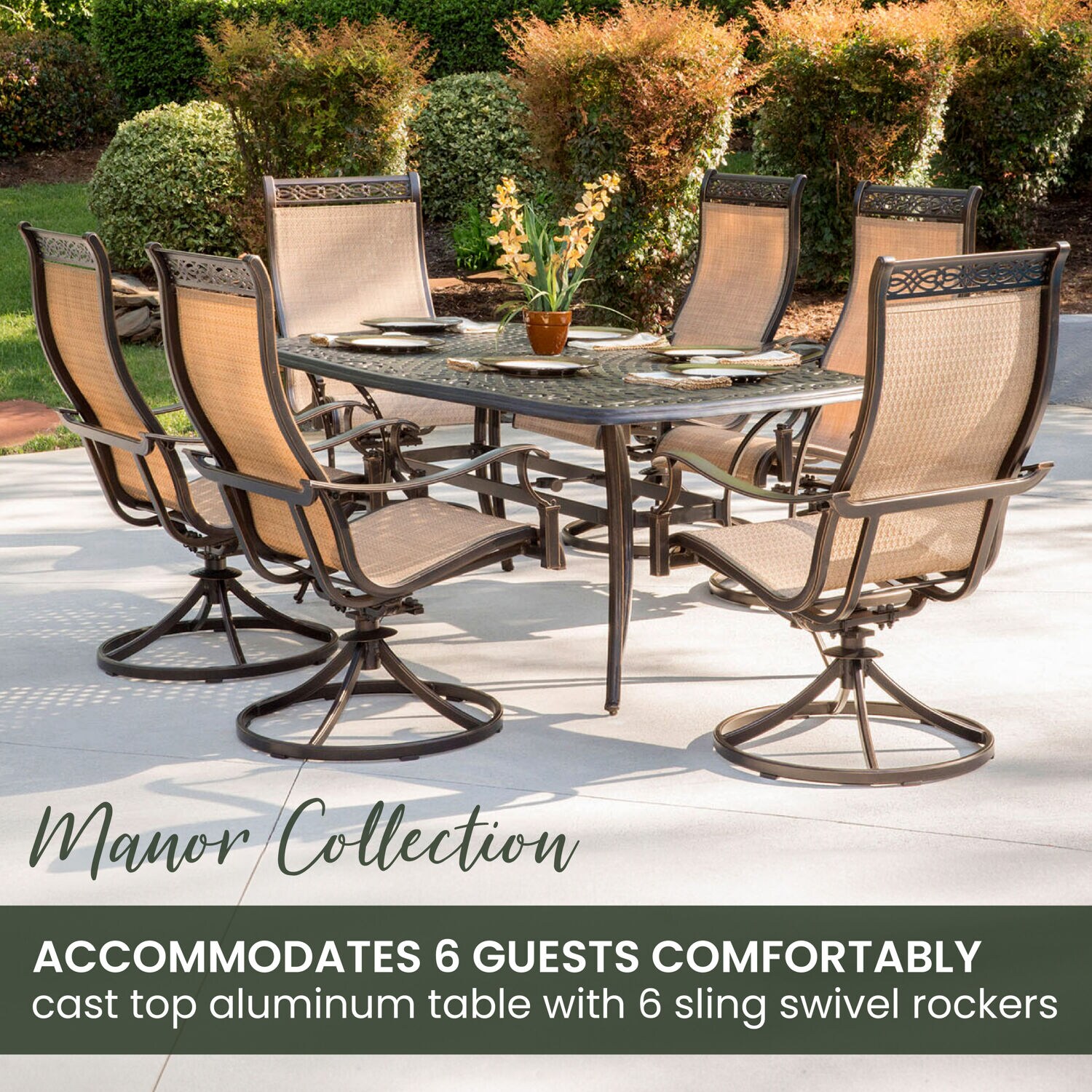 Hanover MANDN7PCSW-6 Patio-Dining-Sets - View #4
