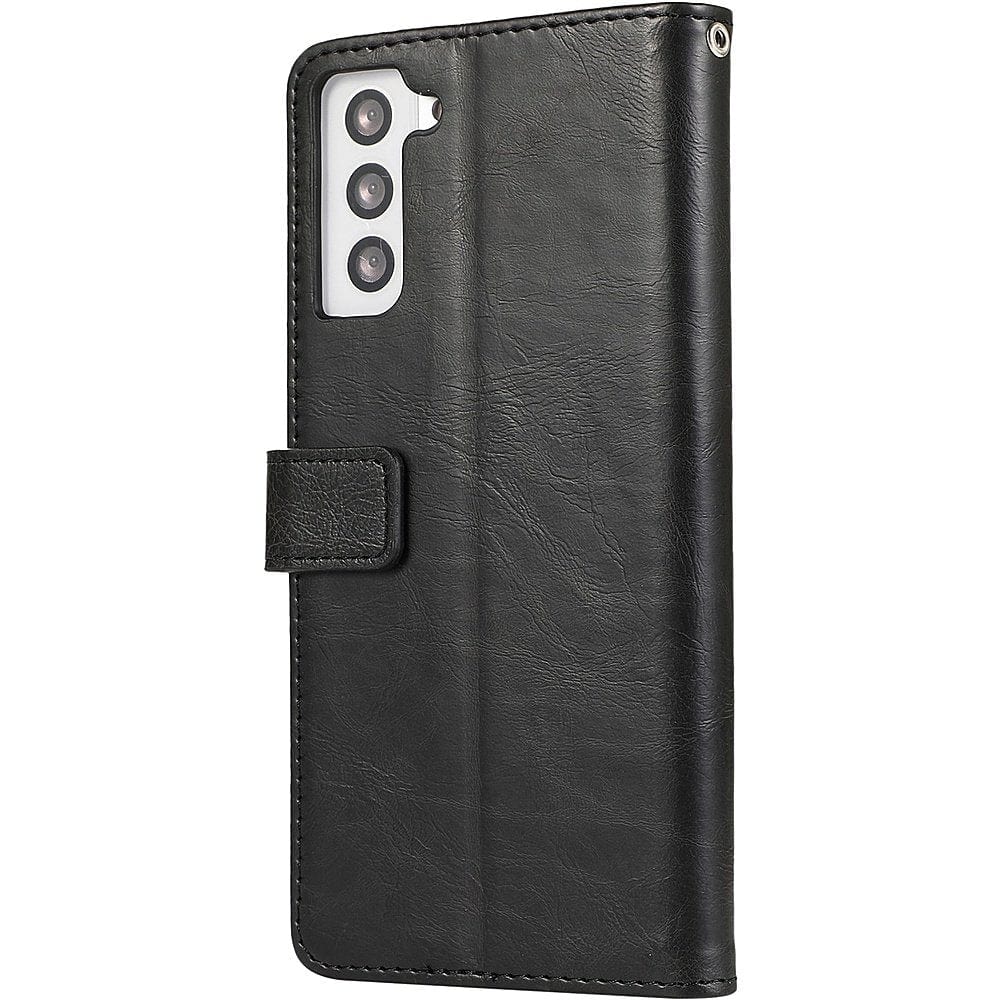 SAHARA - Indy Series Genuine Leather Wallet Case - Samsung Galaxy S23+ in Black | CP00399