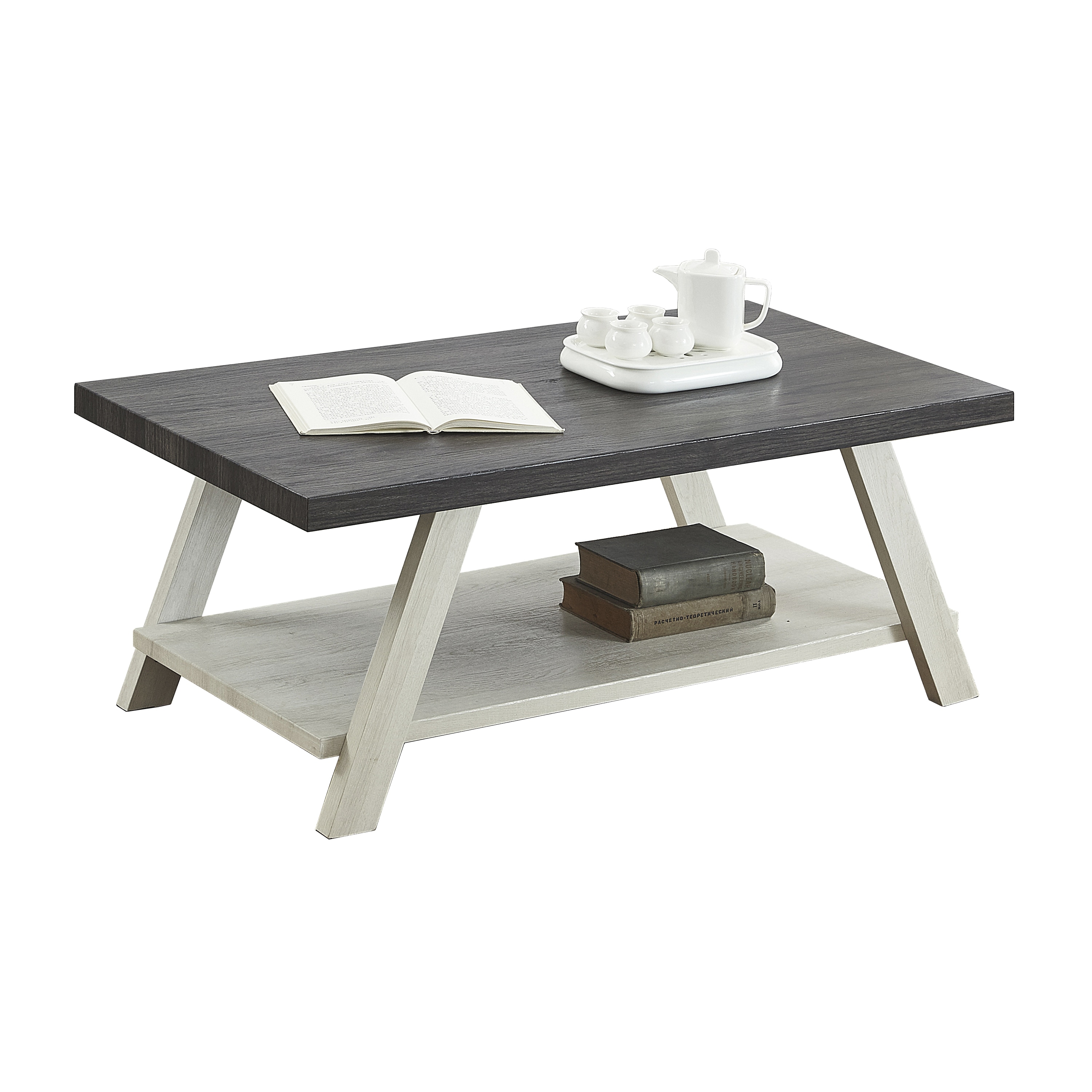 Roundhill Furniture OC3377GW Coffee-Tables - View #2