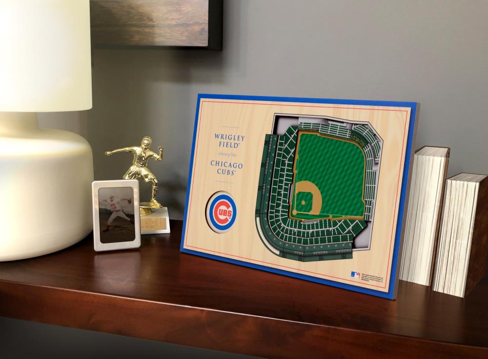 Stadiumviews Chicago Cubs 15 In H X 12 W 3d Art The Wall Department At Com Stadiumviews Chicago Cubs 15 In H X 12, Cubs Baseball Lamp Shade